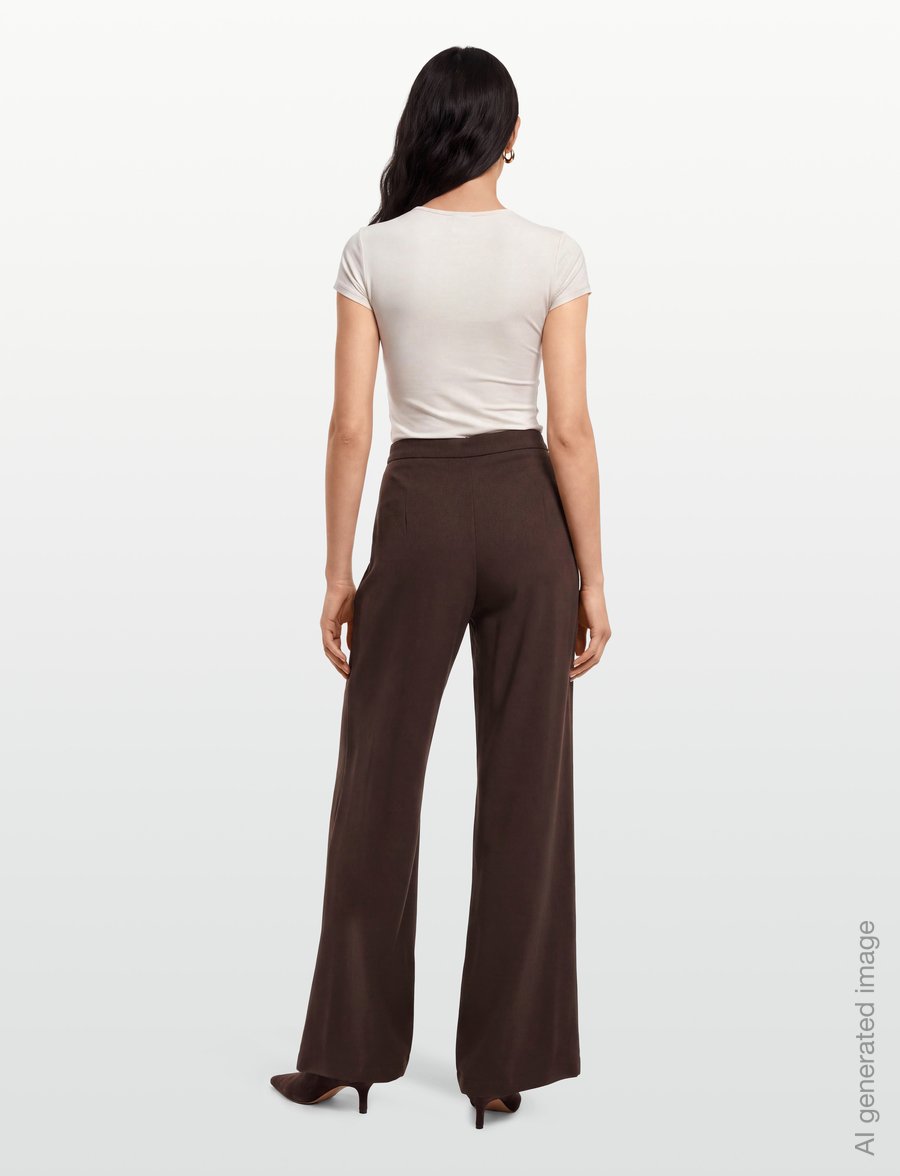 RODEBJER - Rodebjer Sini - hosen mit weitem bein - dark coffee - 4