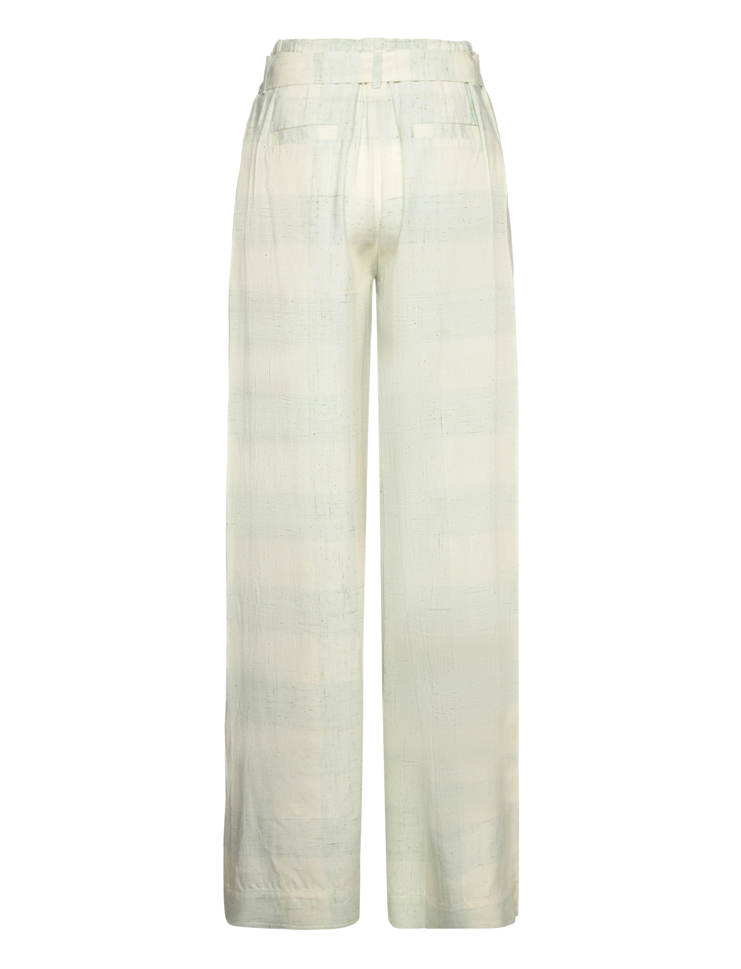 RODEBJER - Rodebjer Ada Silkcheck - hosen mit weitem bein - ocean mint - 1