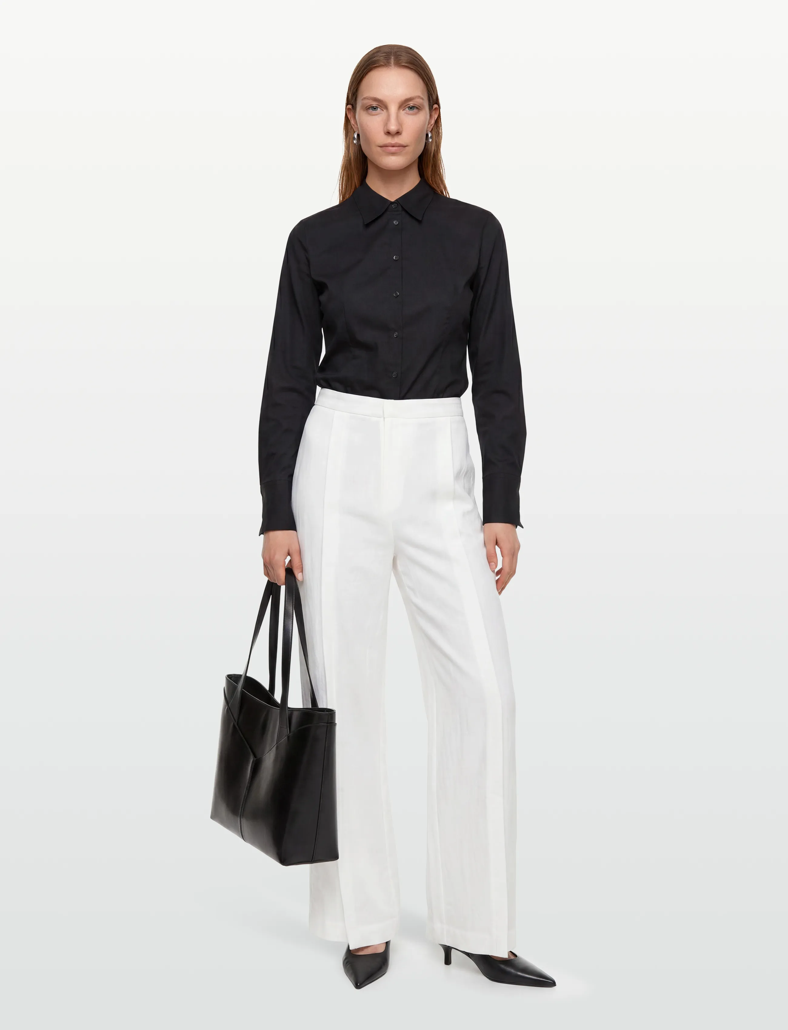 RODEBJER Rubin Linen, S, Trousers, Weiß - Linen Frauen