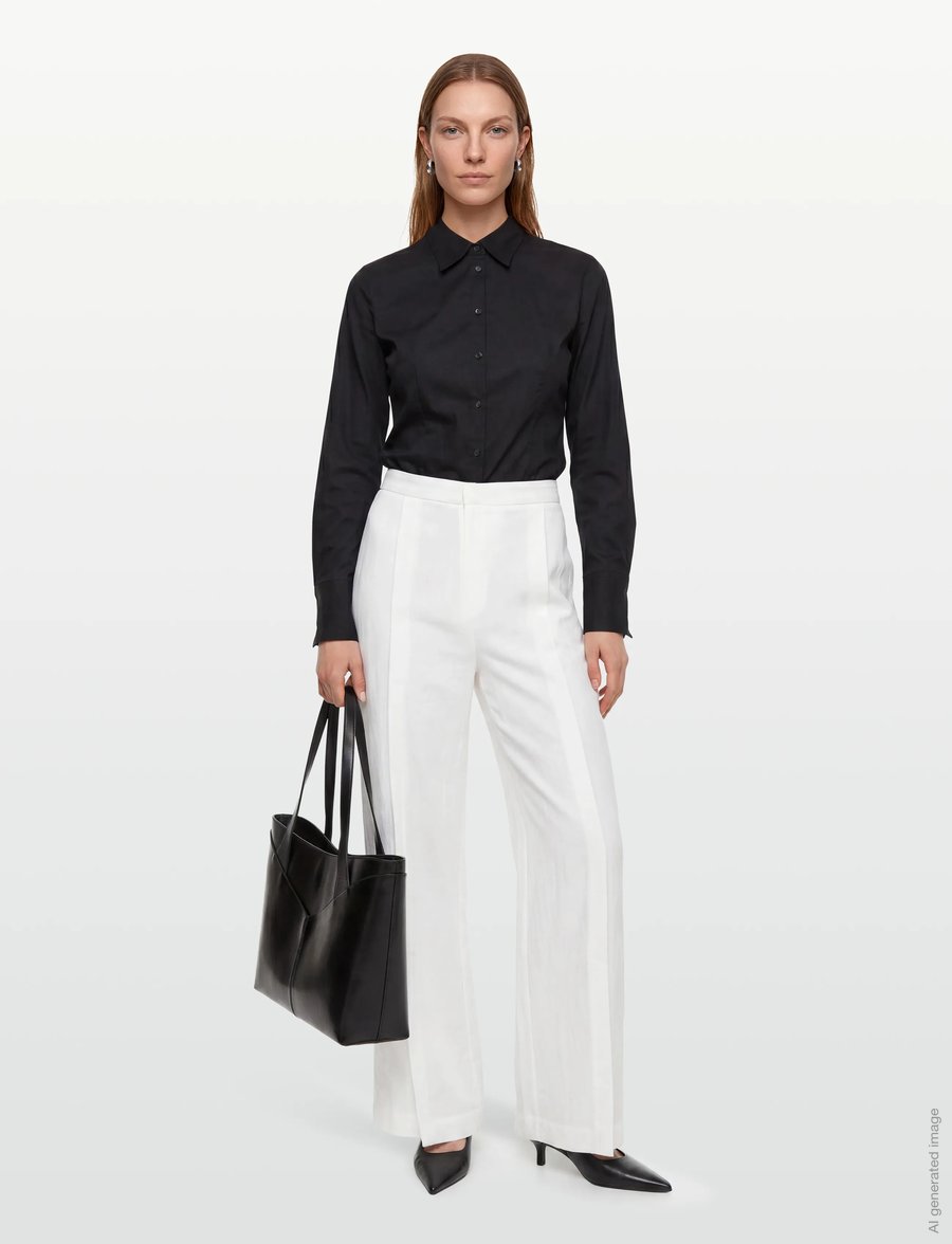 RODEBJER - Rodebjer Rubin Linen - leinenhosen - white - 0