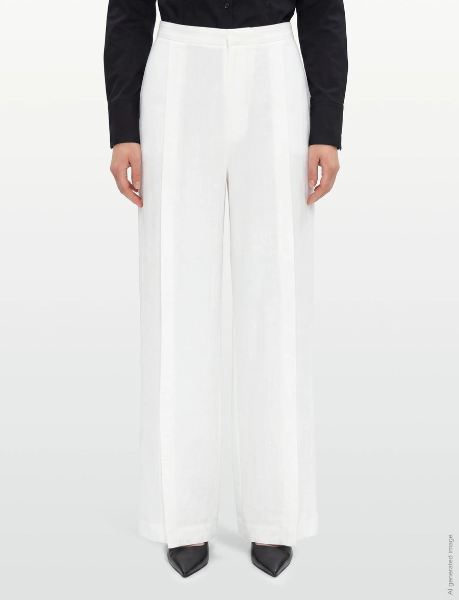 RODEBJER - Rodebjer Rubin Linen - leinenhosen - white - 3