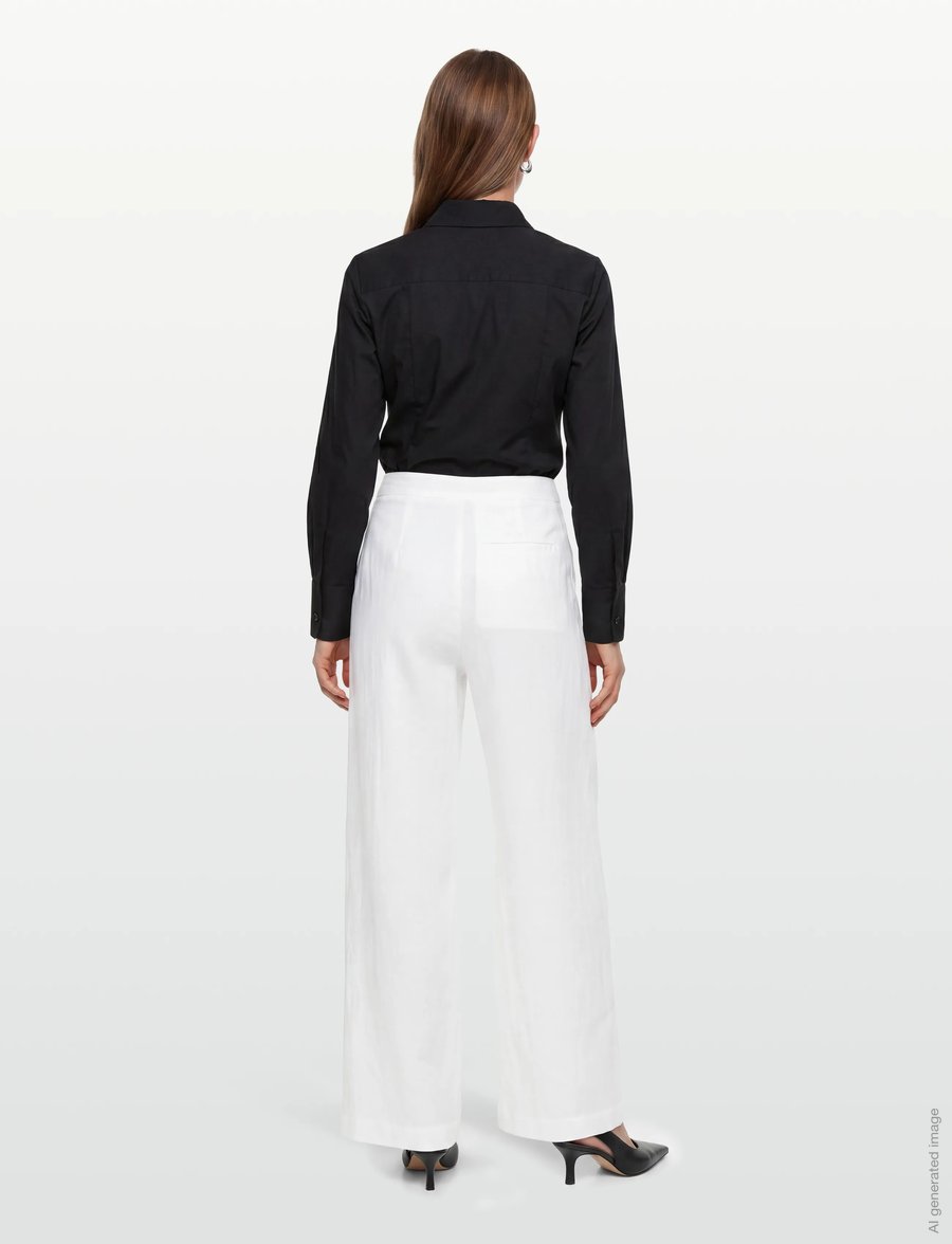 RODEBJER - Rodebjer Rubin Linen - leinenhosen - white - 4
