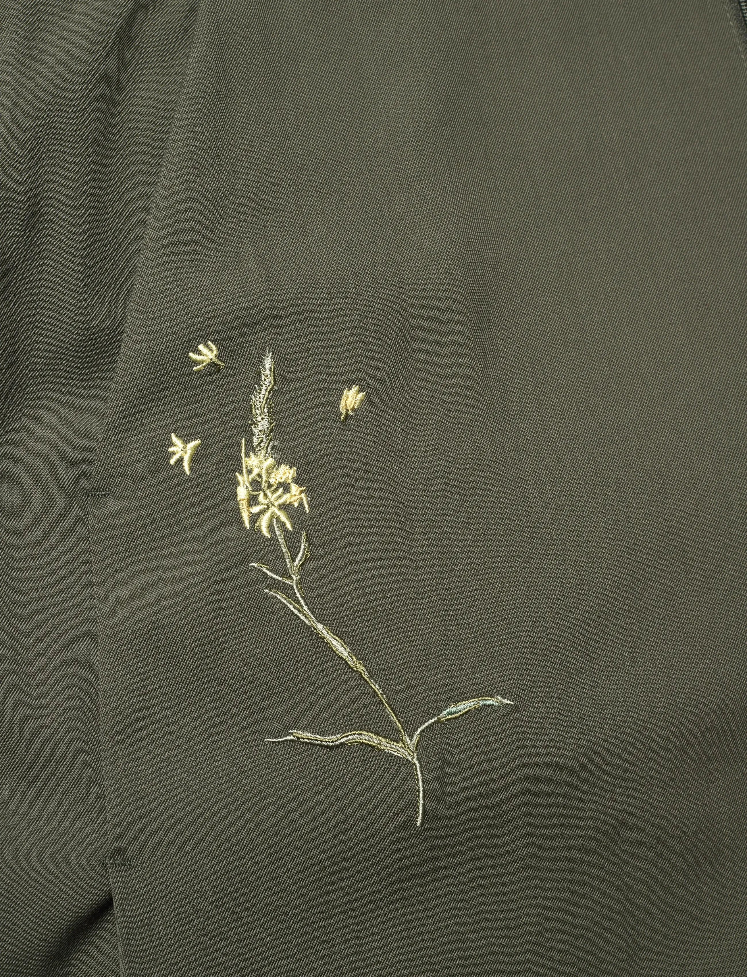 RODEBJER - Rodebjer Nora Embroidery - peoriided outlet-hindadega - dark moss - 2
