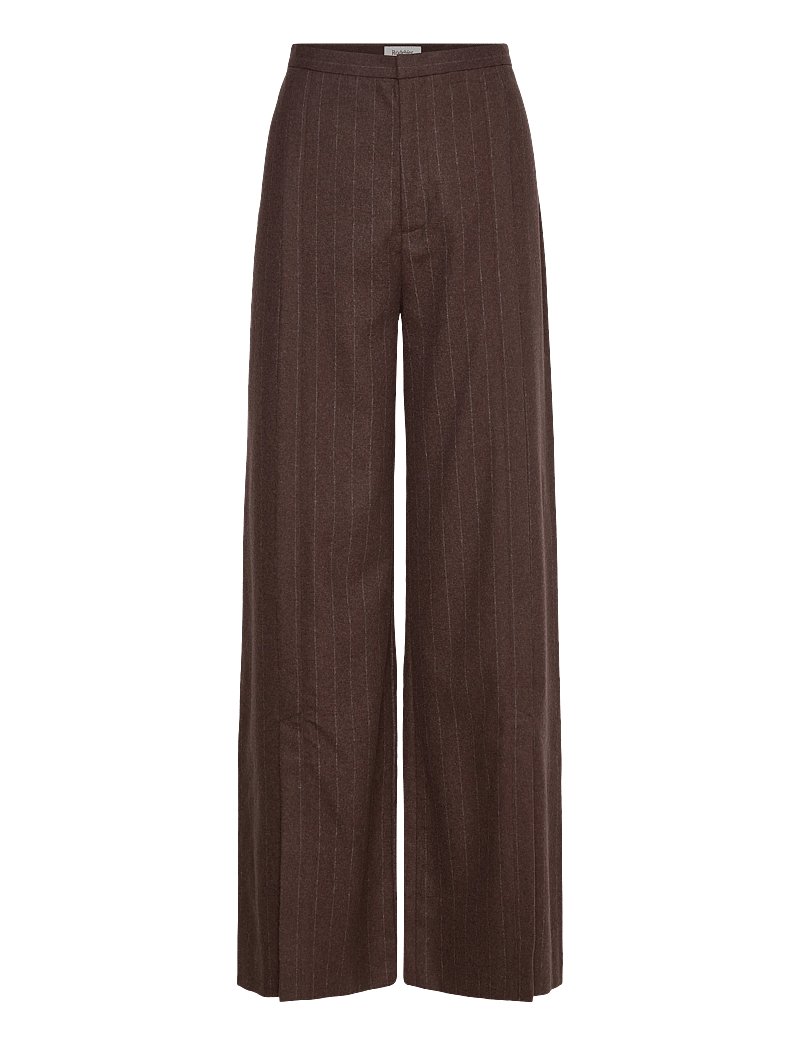 RODEBJER - Rodebjer Rubin Pinstripe - bukser med brede ben - chicory coffee - 0
