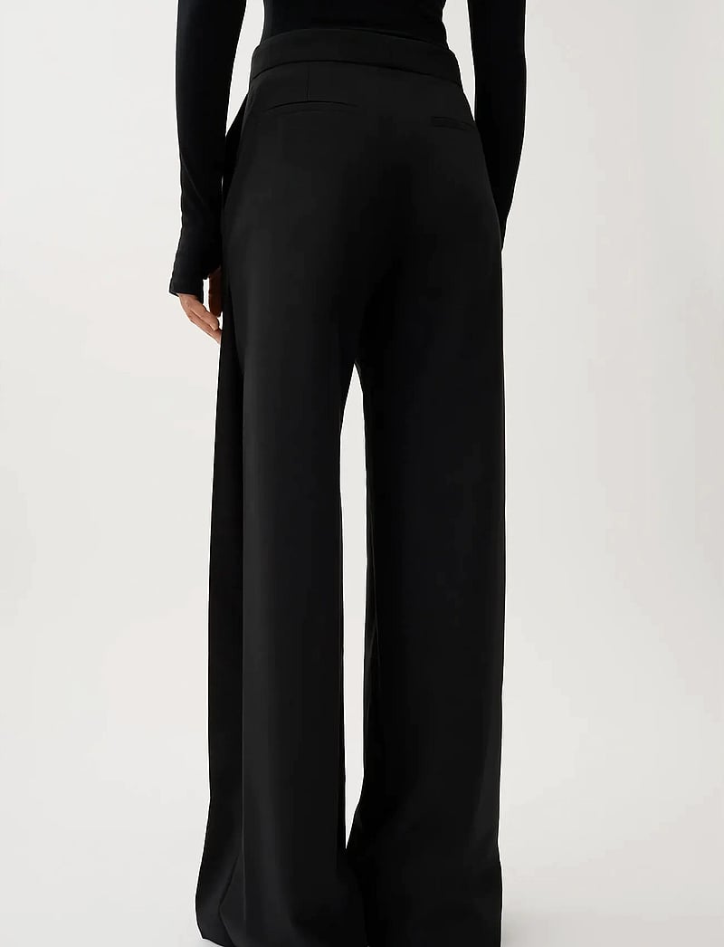 RODEBJER - Rodebjer Nora Fluid - wijde broeken - black - 3