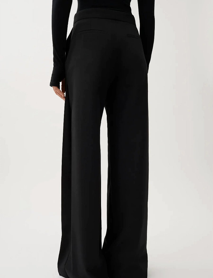 RODEBJER - Rodebjer Nora Fluid - hosen mit weitem bein - black - 3