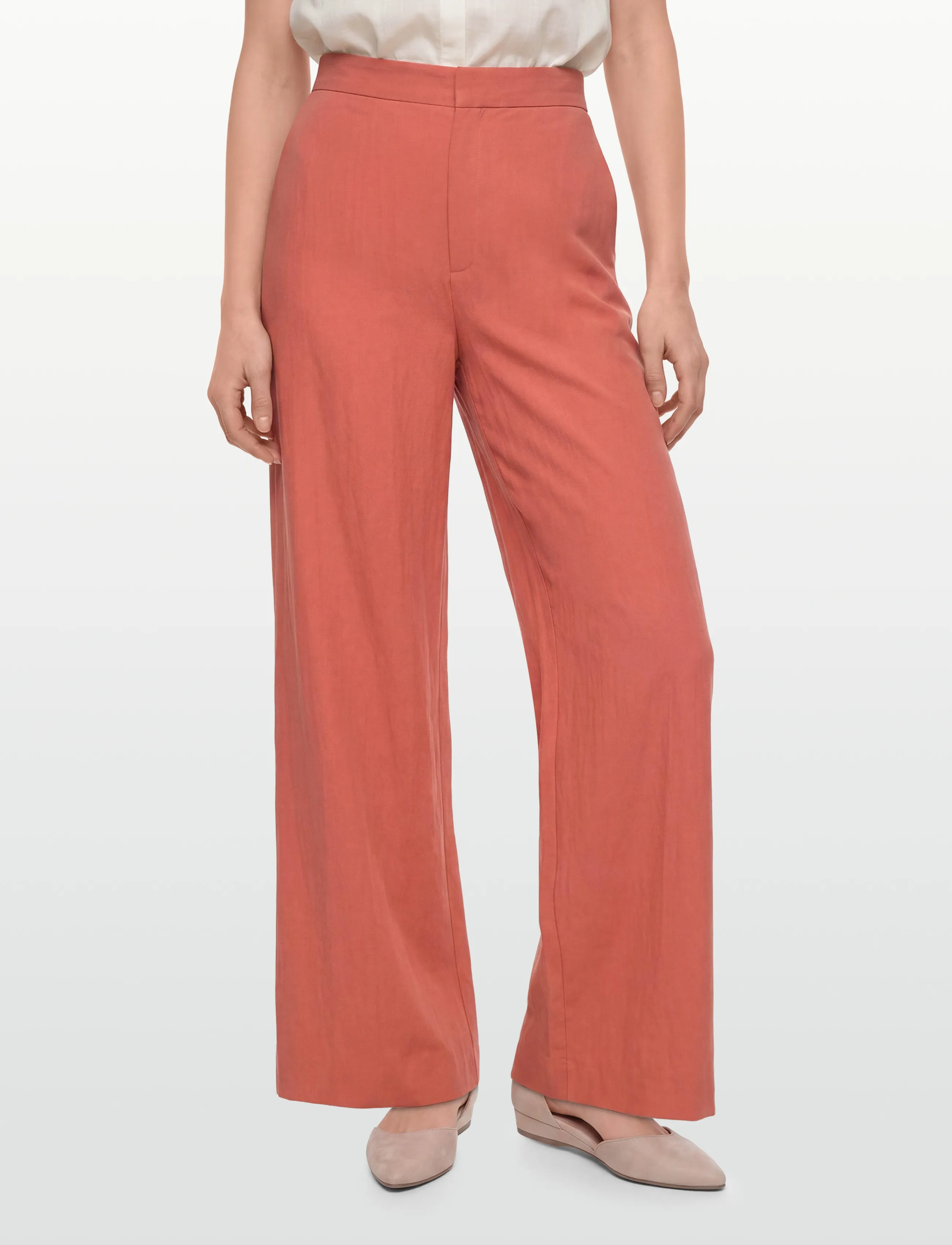 RODEBJER - RODEBJER NORA TENCEL - vida byxor - bleached red - 3