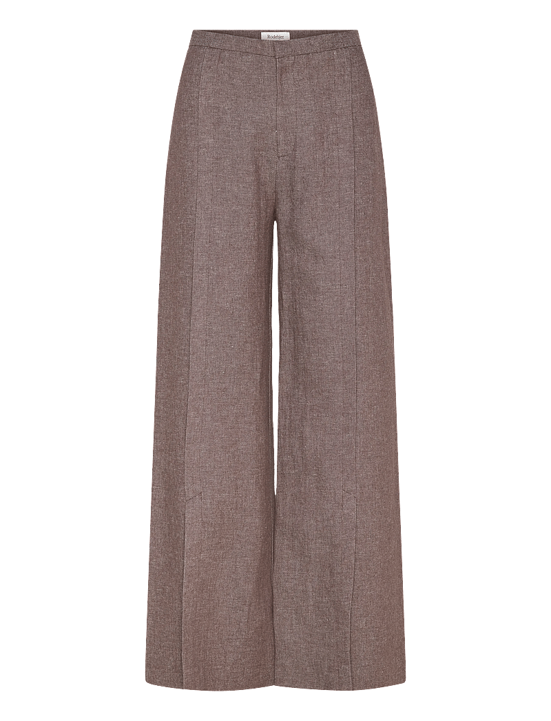 RODEBJER - Rodebjer Rubin Lino - vida byxor - brown - 1