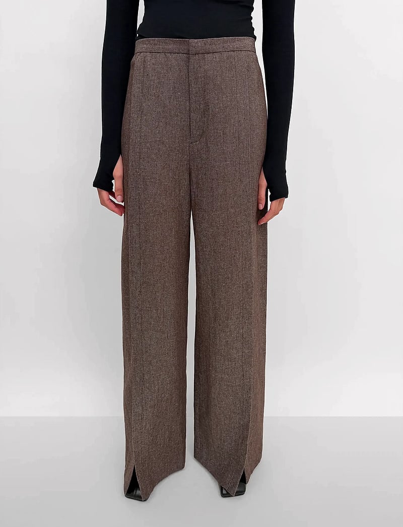 RODEBJER - Rodebjer Rubin Lino - vida byxor - brown - 0