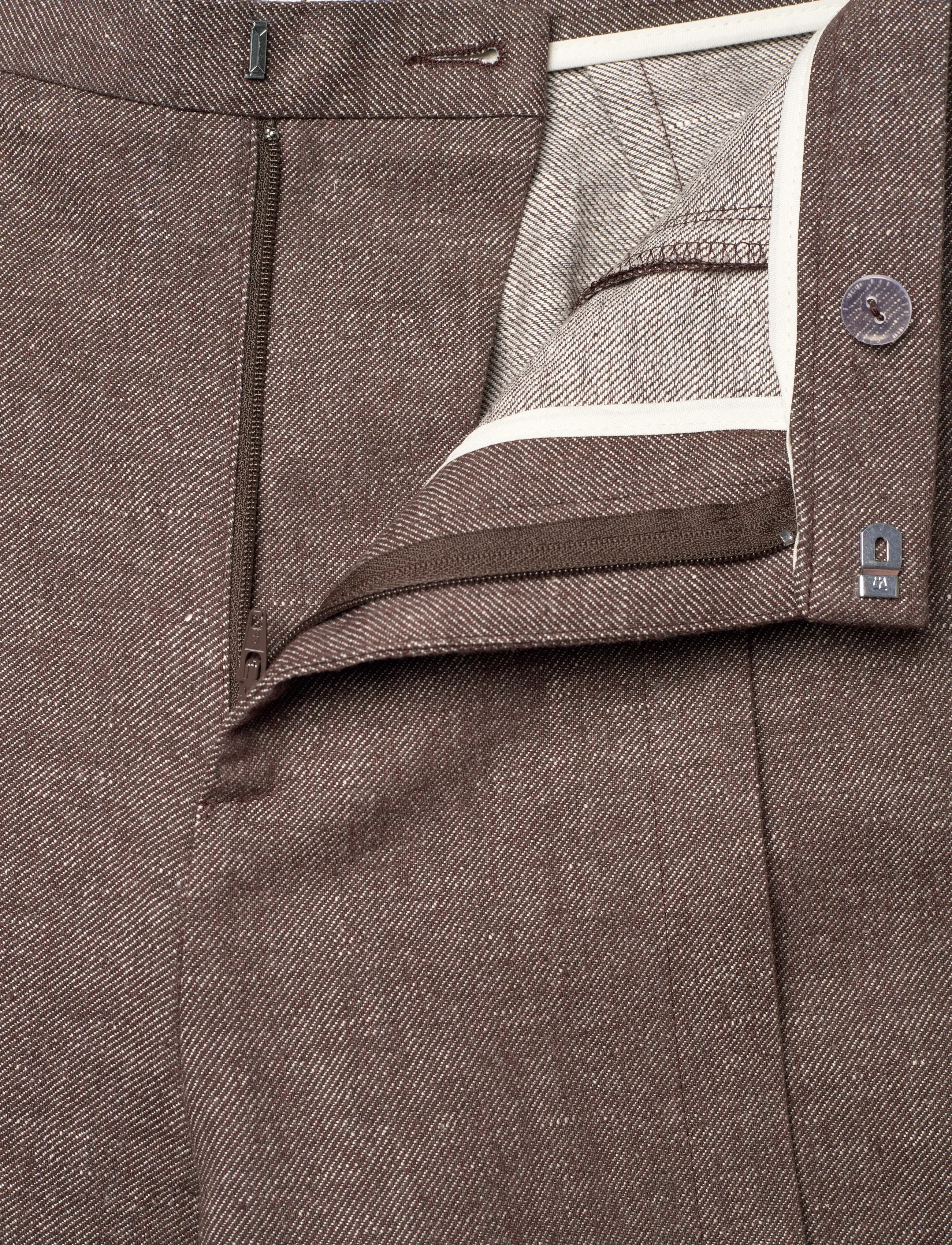 RODEBJER - Rodebjer Rubin Lino - hosen mit weitem bein - brown - 4