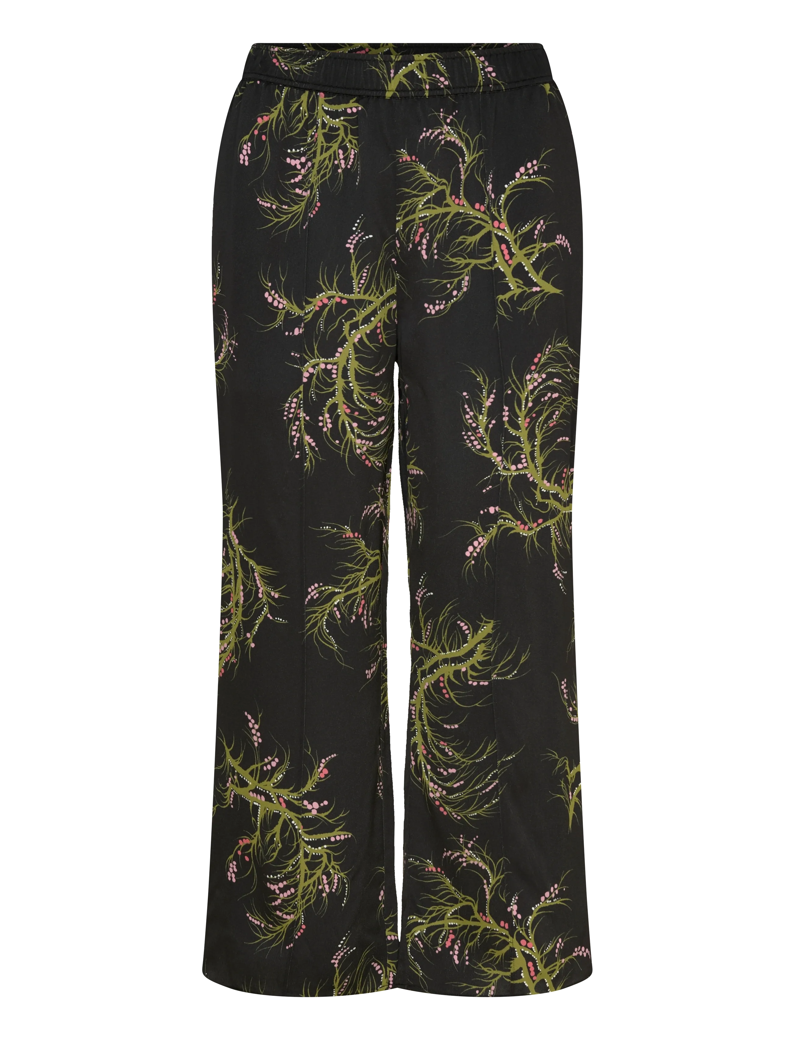 RODEBJER Rodebjer Ezra Crop Seaweed - Culottes - BLACK/OLIVE / black