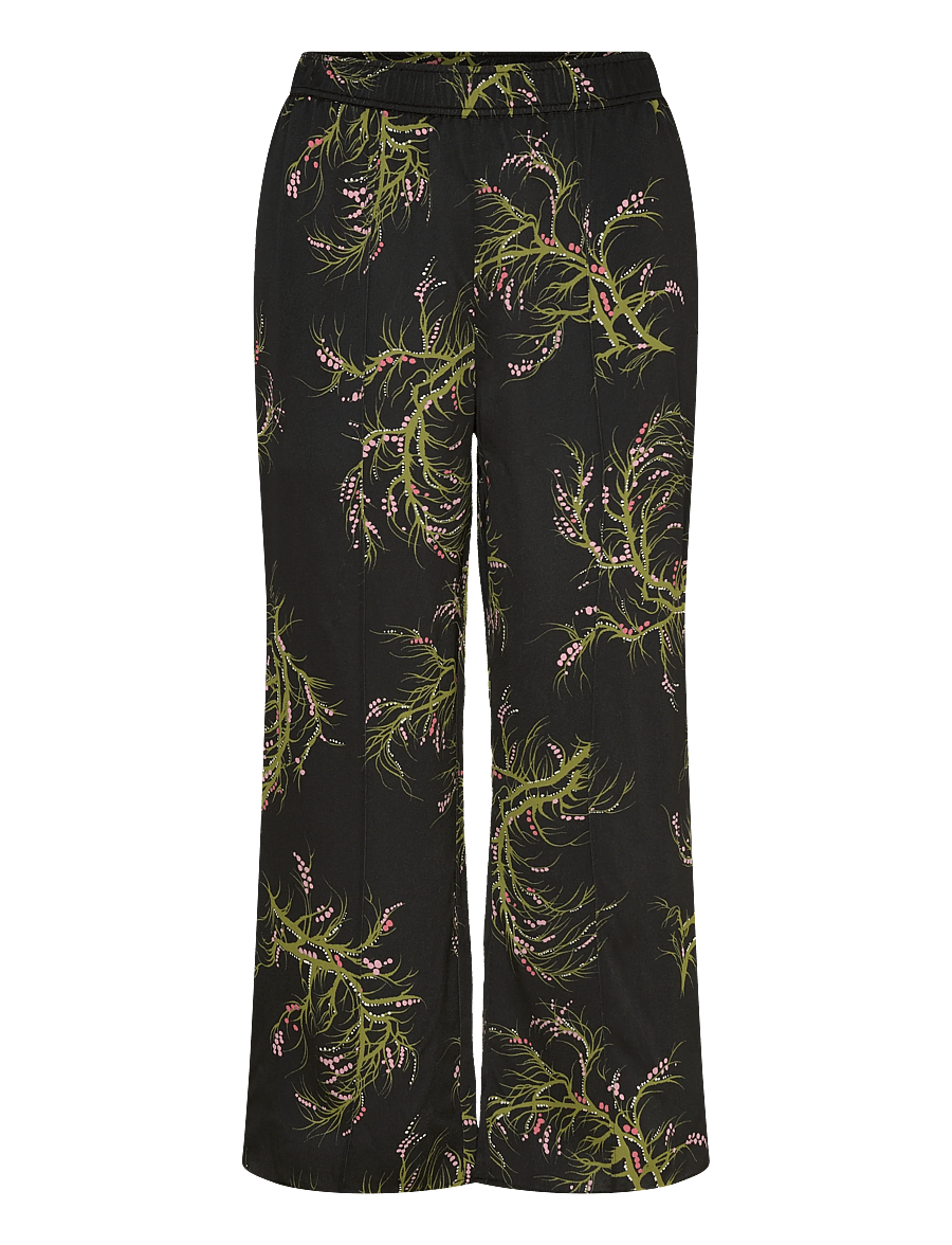 RODEBJER - RODEBJER EZRA CROP SEAWEED - culottes - black/olive - 1