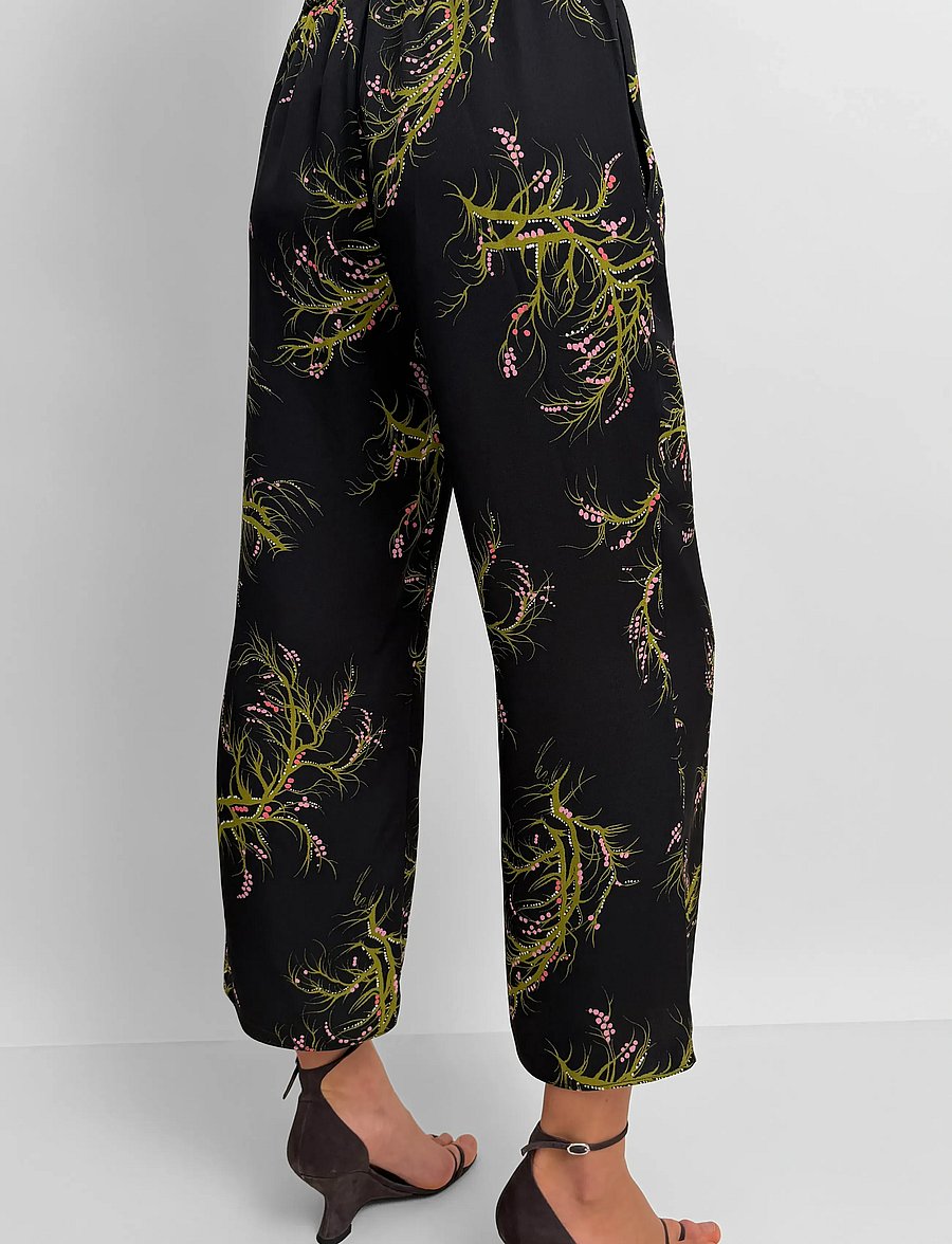 RODEBJER - RODEBJER EZRA CROP SEAWEED - culottes - black/olive - 3