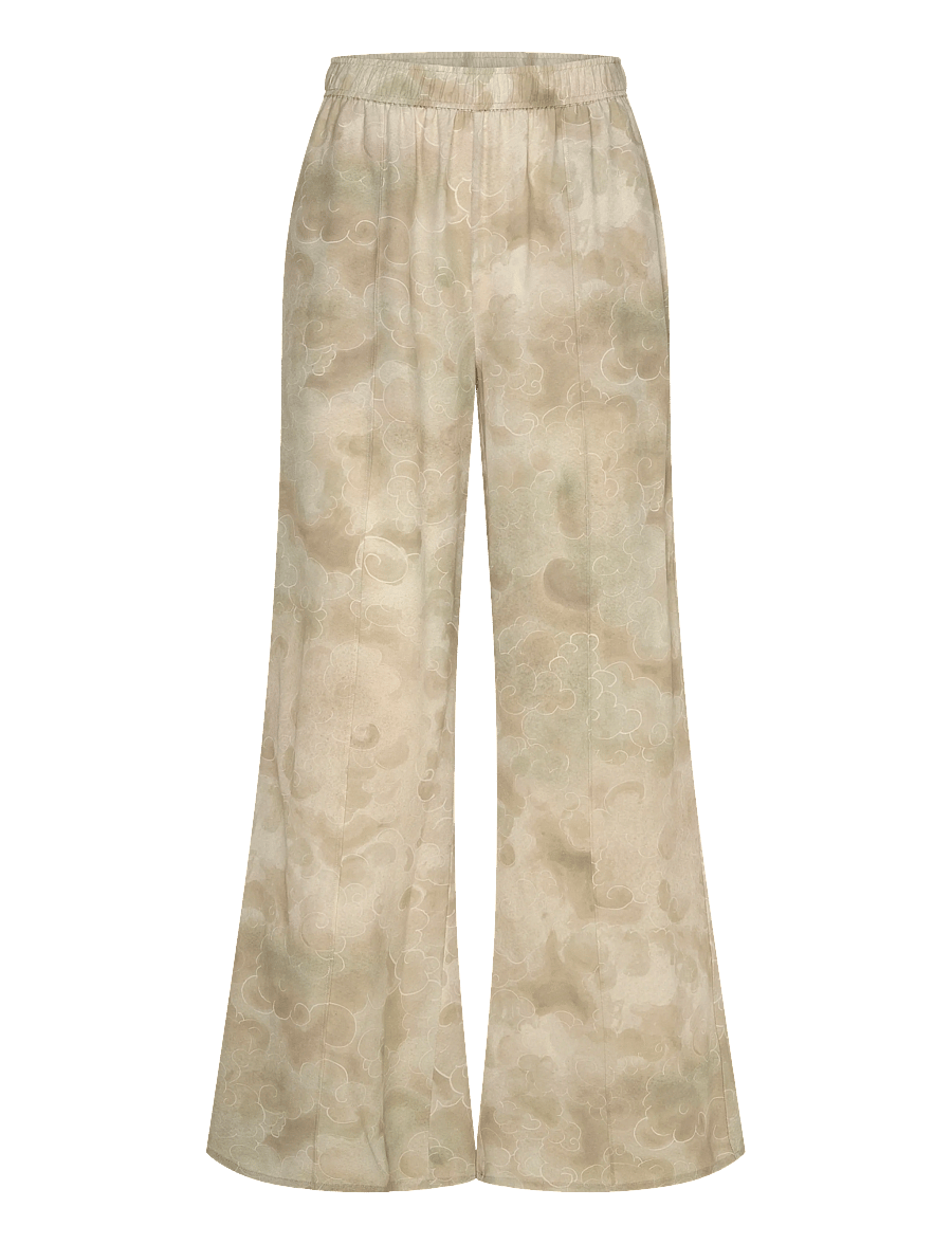 RODEBJER - Rodebjer Ezra Clouds - hosen mit weitem bein - sage green - 0