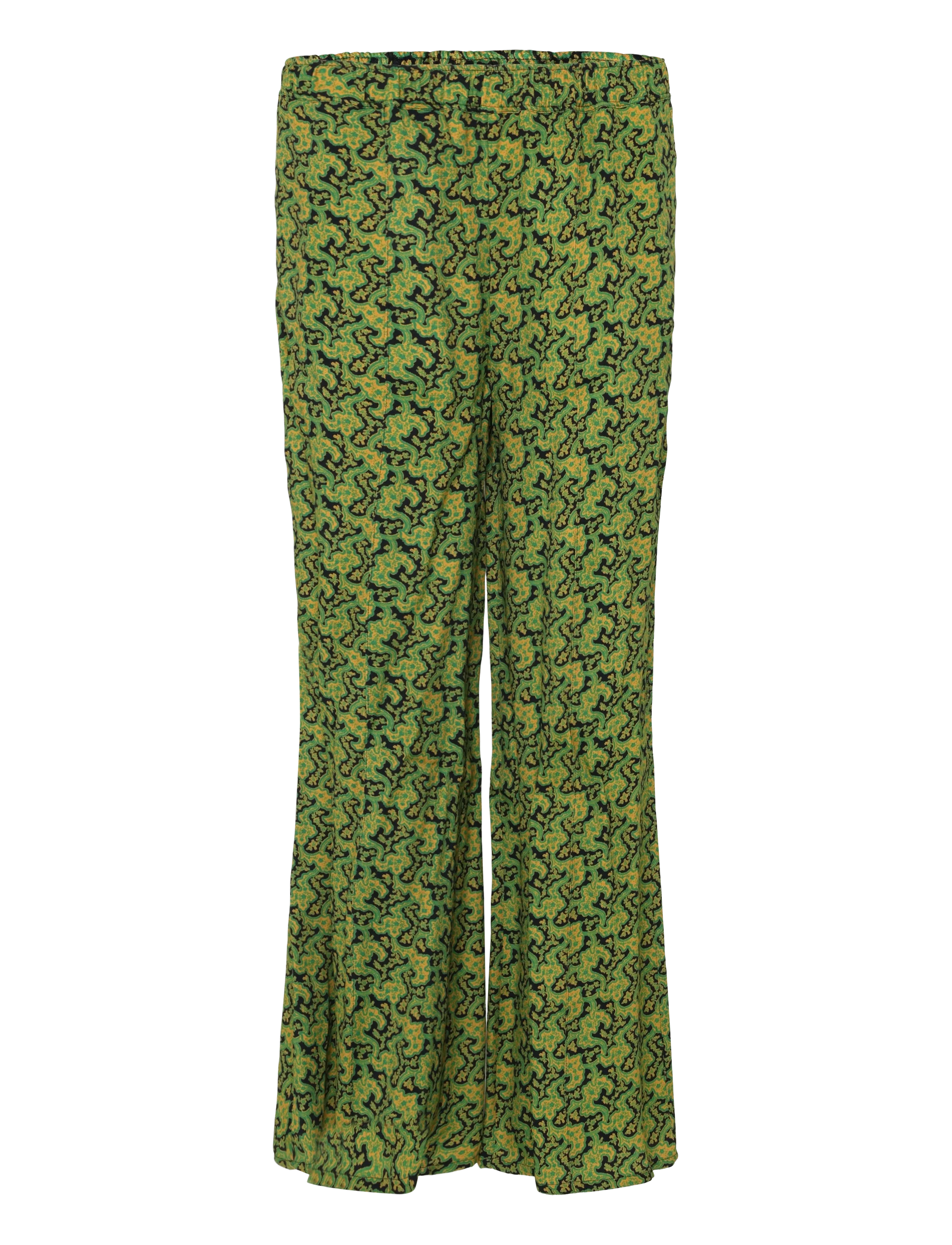 RODEBJER - Rodebjer Ezra Viscose Prt - hosen mit weitem bein - branches paisley green - 1