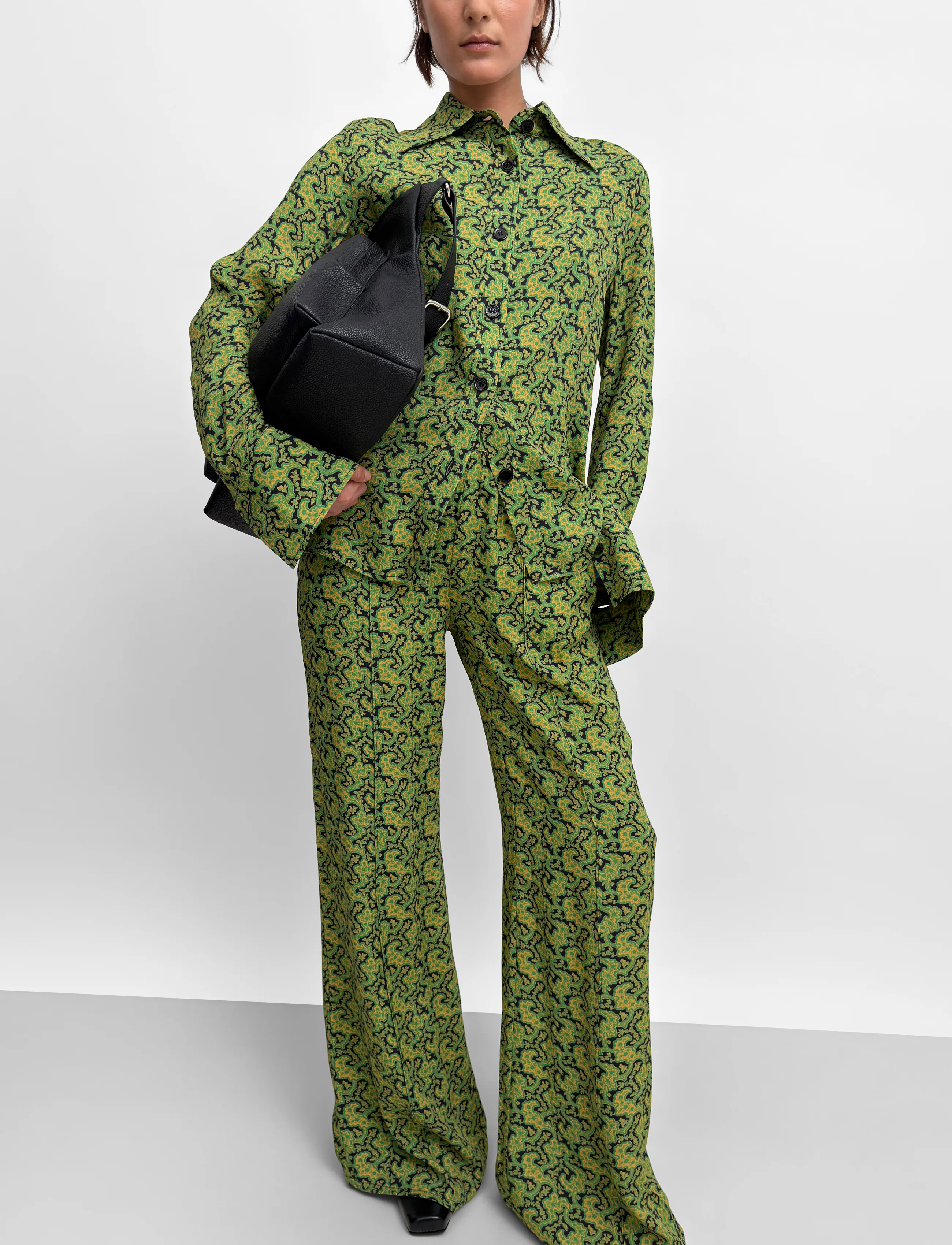 RODEBJER Rodebjer Ezra Viscose Prt - Rodebjer - BRANCHES PAISLEY GREEN / green