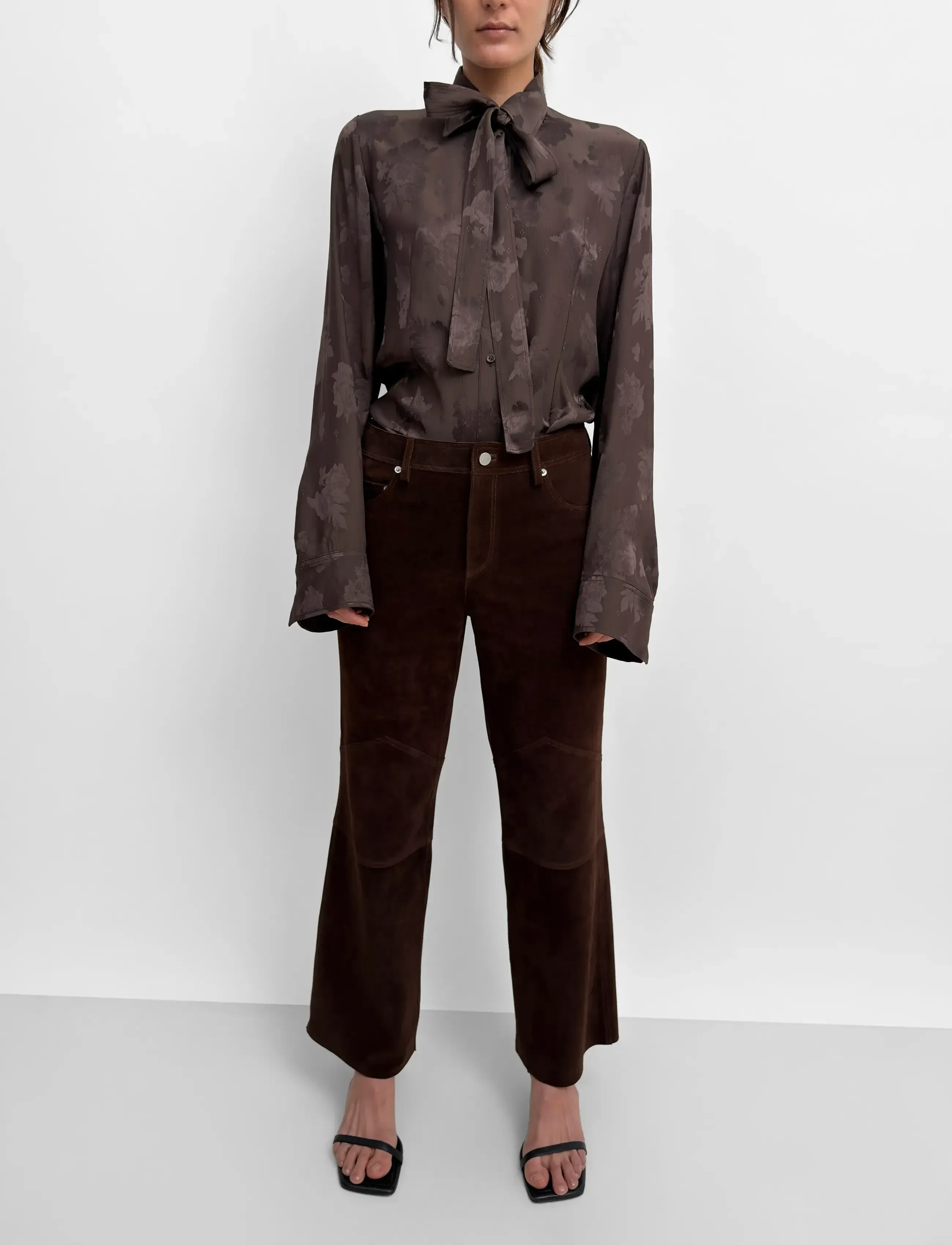 RODEBJER Rodebjer Joon Suede - Colours of the season - DARK COFFEE / brown