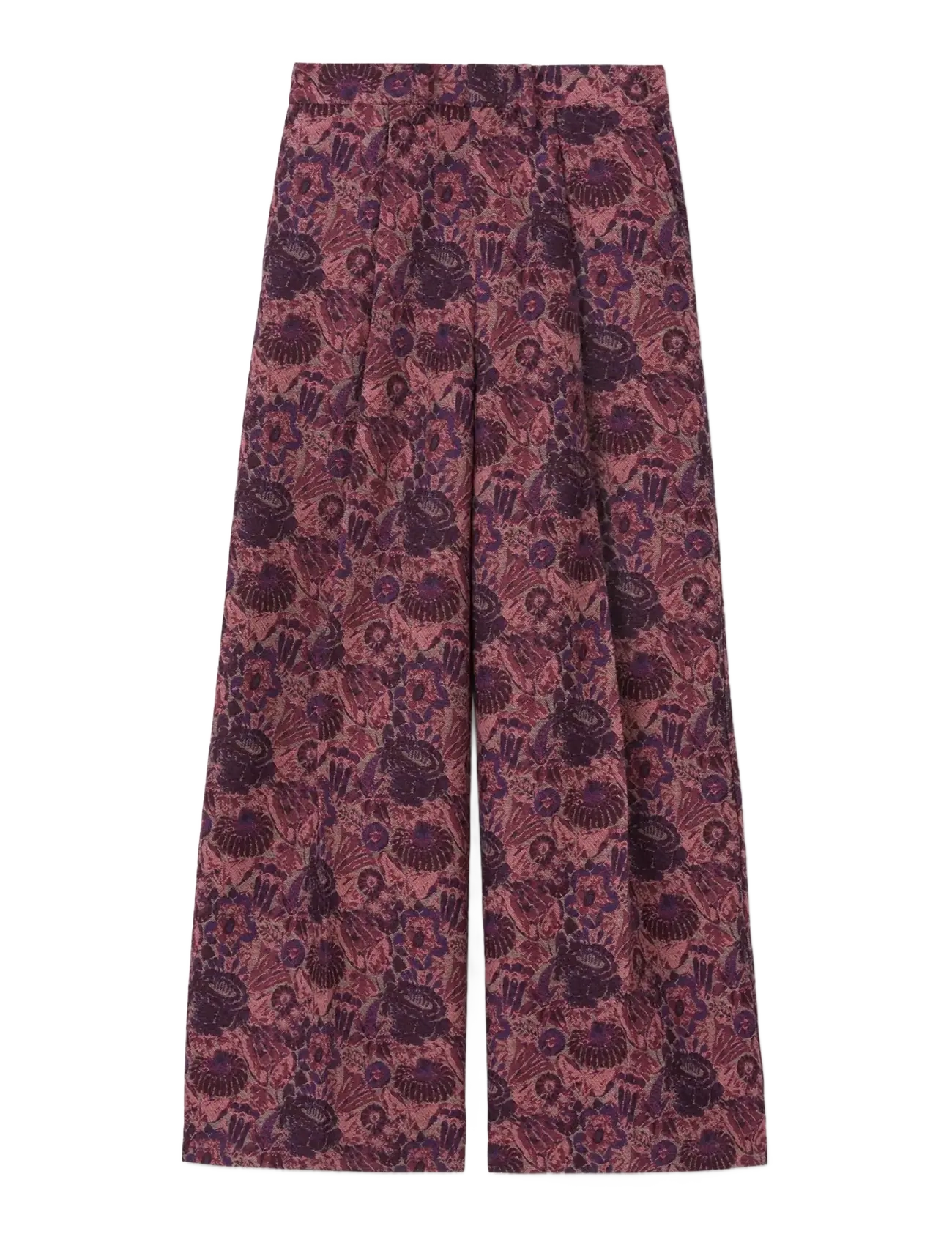 RODEBJER - Rodebjer Lorna Opulent Rose - bukser med brede ben - grape red - 1