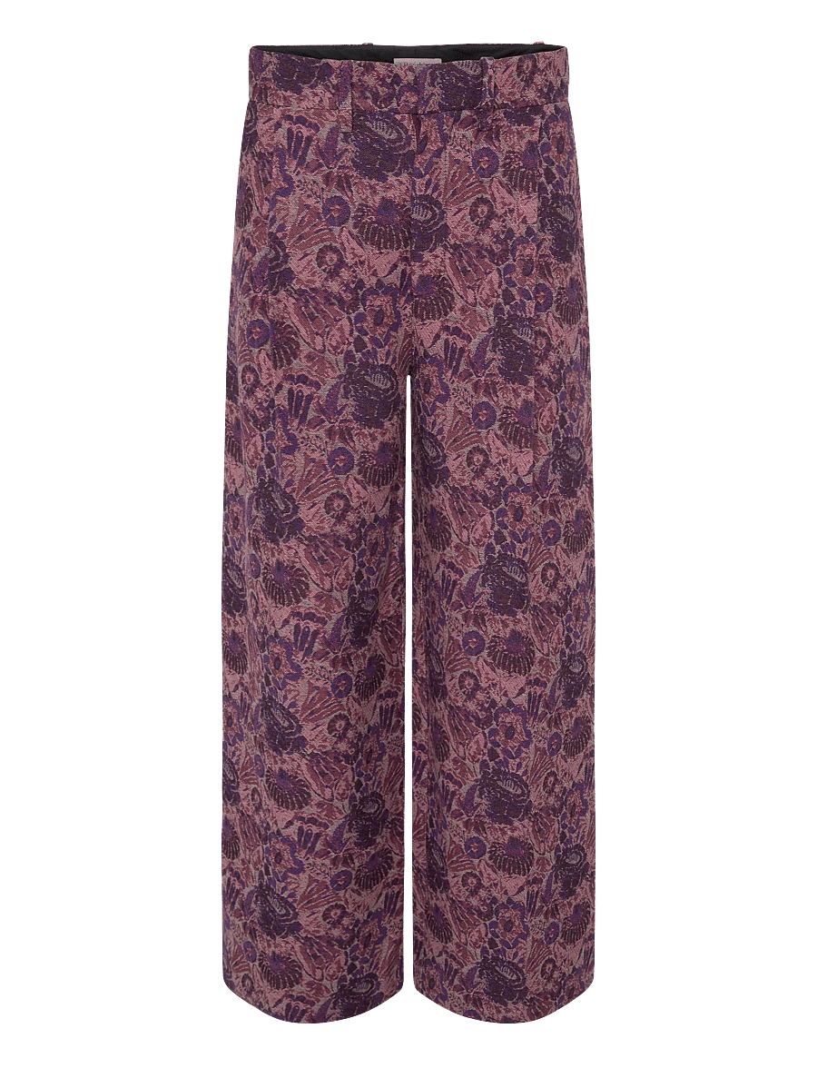 RODEBJER - Rodebjer Lorna Opulent Rose - hosen mit weitem bein - grape red - 1