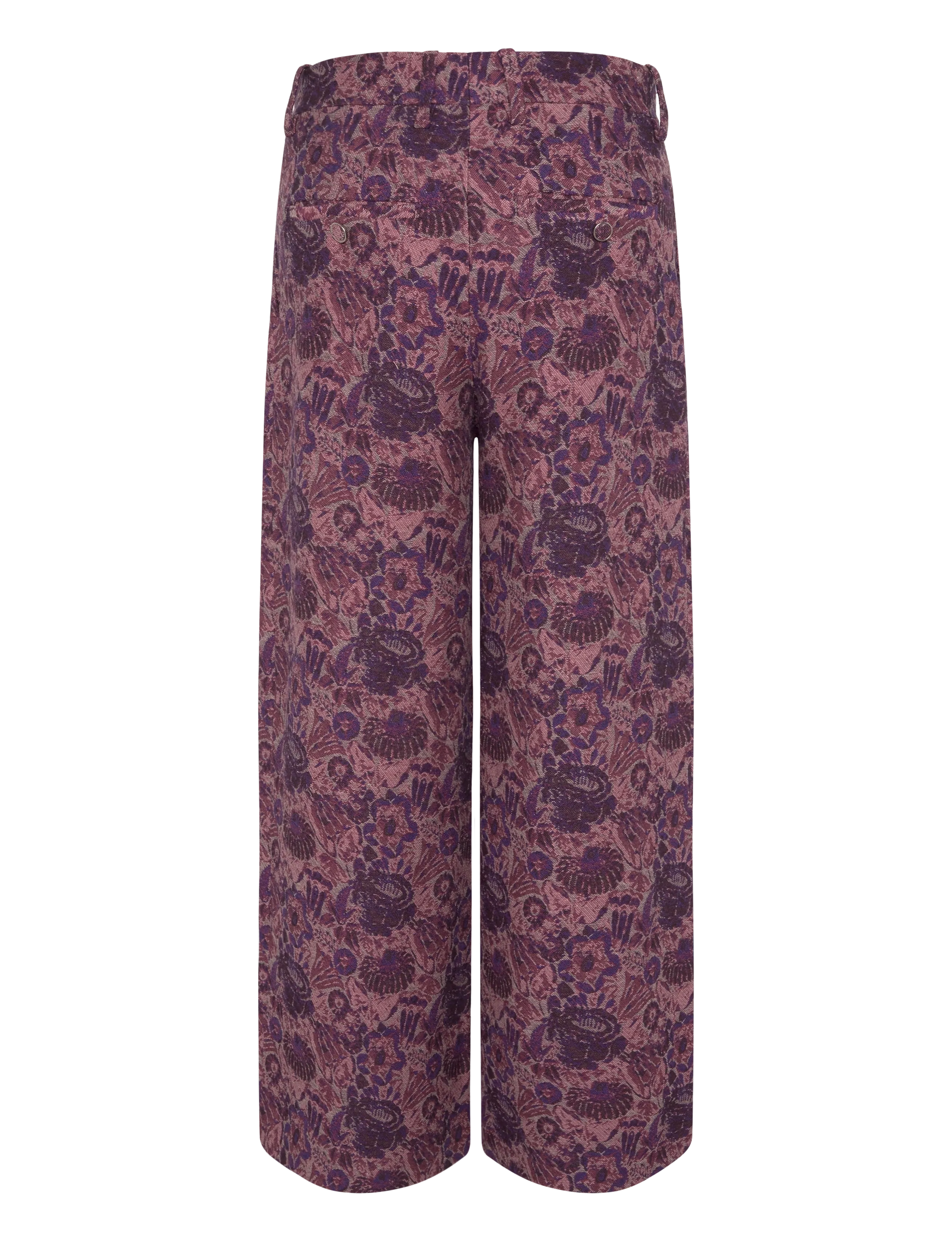RODEBJER - Rodebjer Lorna Opulent Rose - hosen mit weitem bein - grape red - 2