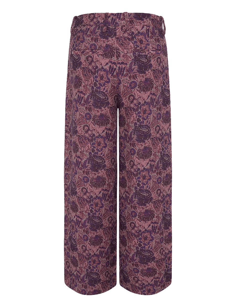 RODEBJER - Rodebjer Lorna Opulent Rose - hosen mit weitem bein - grape red - 2
