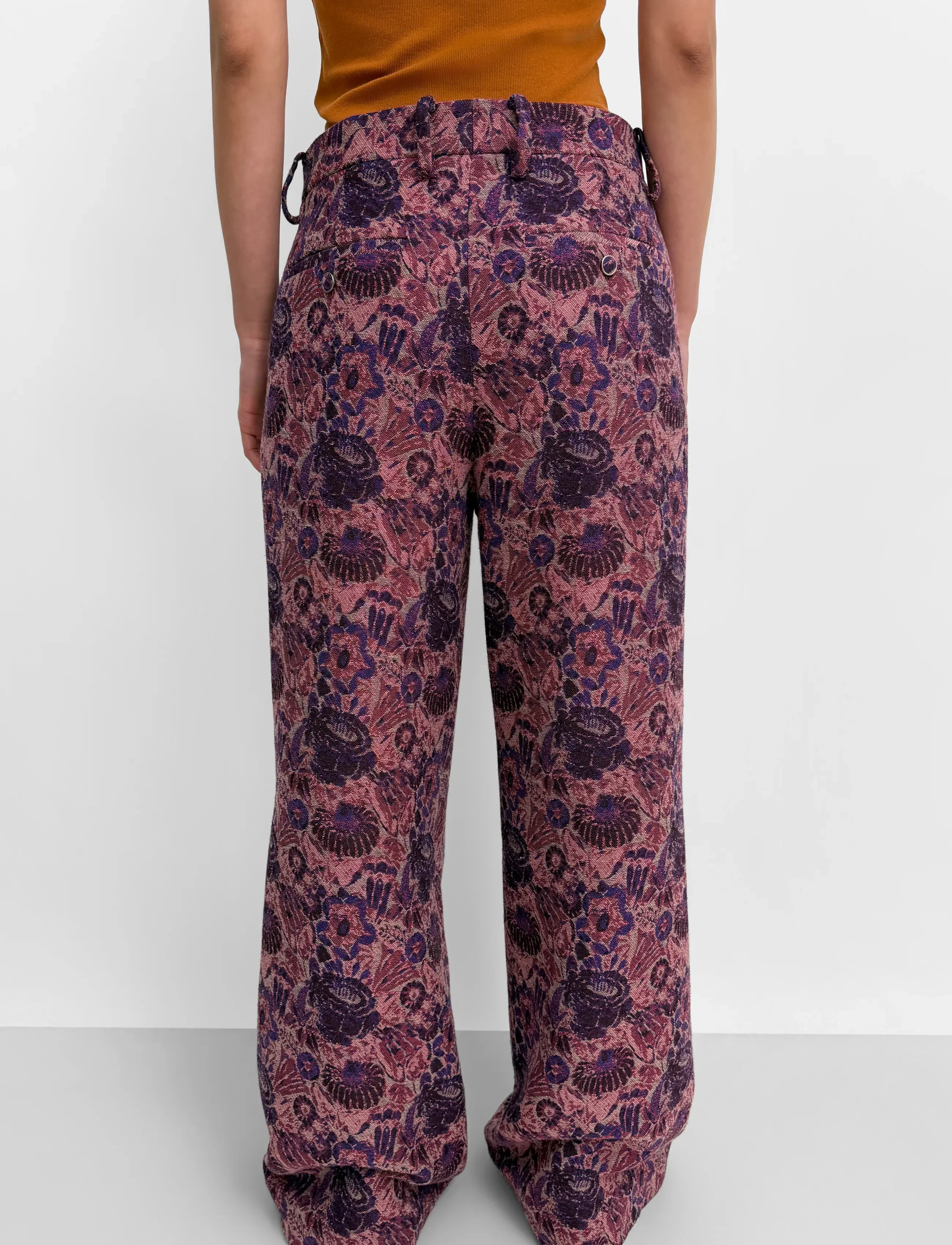 RODEBJER - Rodebjer Lorna Opulent Rose - bukser med brede ben - grape red - 3