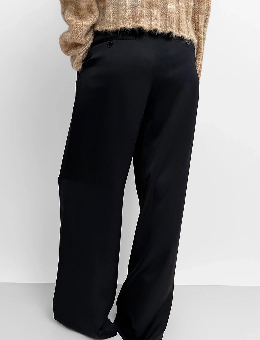 RODEBJER - Rodebjer Lorna Shine - bukser med brede ben - black - 2
