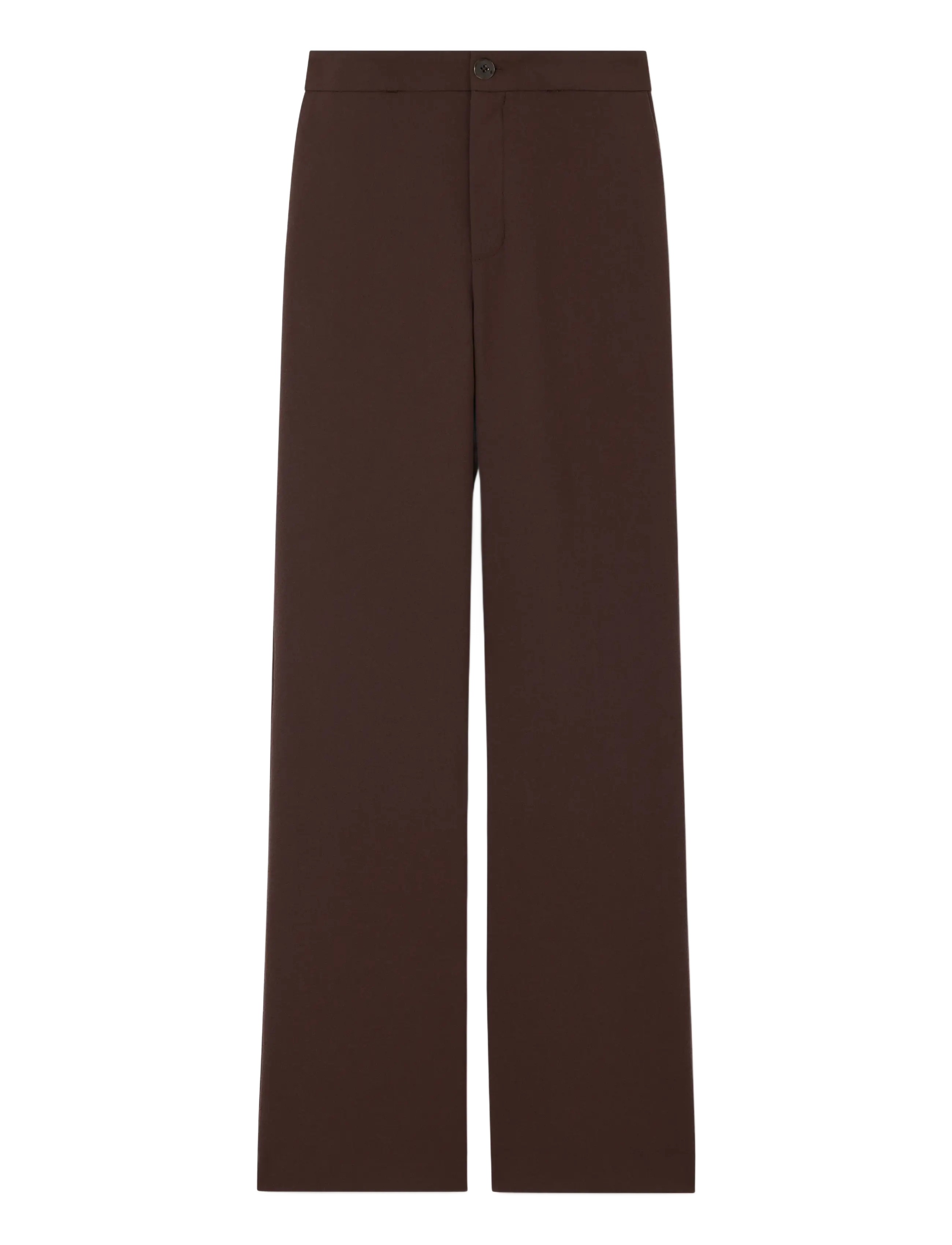 RODEBJER Rodebjer Aniara Crepe - Bukser med brede ben - DARK COFFEE / brown