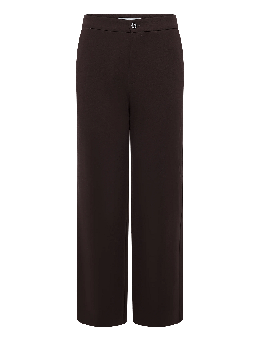 RODEBJER - Rodebjer Aniara Crepe - buxur með víðum skálmum - dark coffee - 1