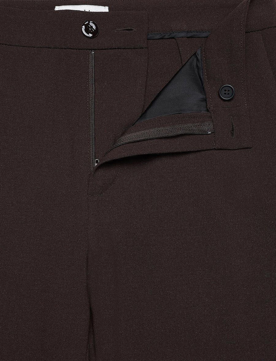 RODEBJER - Rodebjer Aniara Crepe - buxur með víðum skálmum - dark coffee - 5