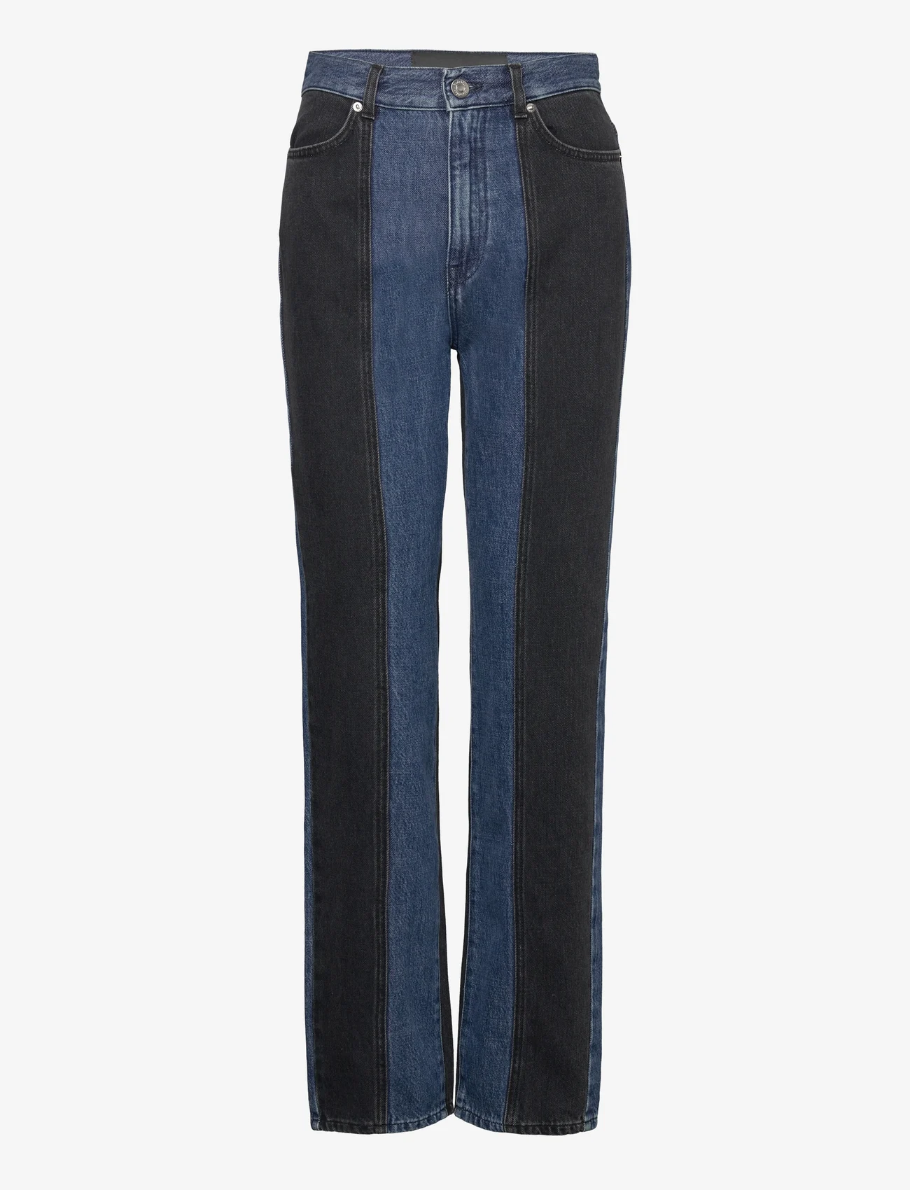 RODEBJER - Rodebjer Patchwork Straight - raka jeans - indigo/black - 0