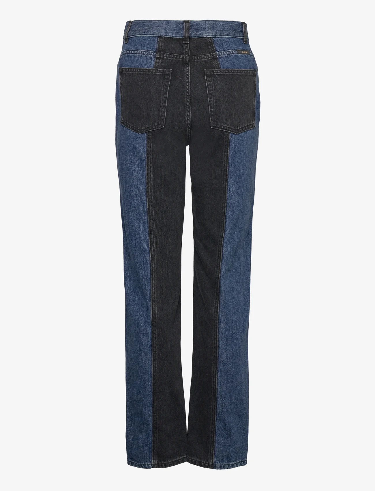 RODEBJER - Rodebjer Patchwork Straight - straight jeans - indigo/black - 1