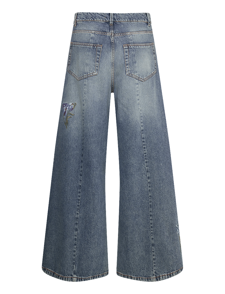 RODEBJER - RODEBJER MAJA EMBROIDERY - platūs džinsai - indigo - 1