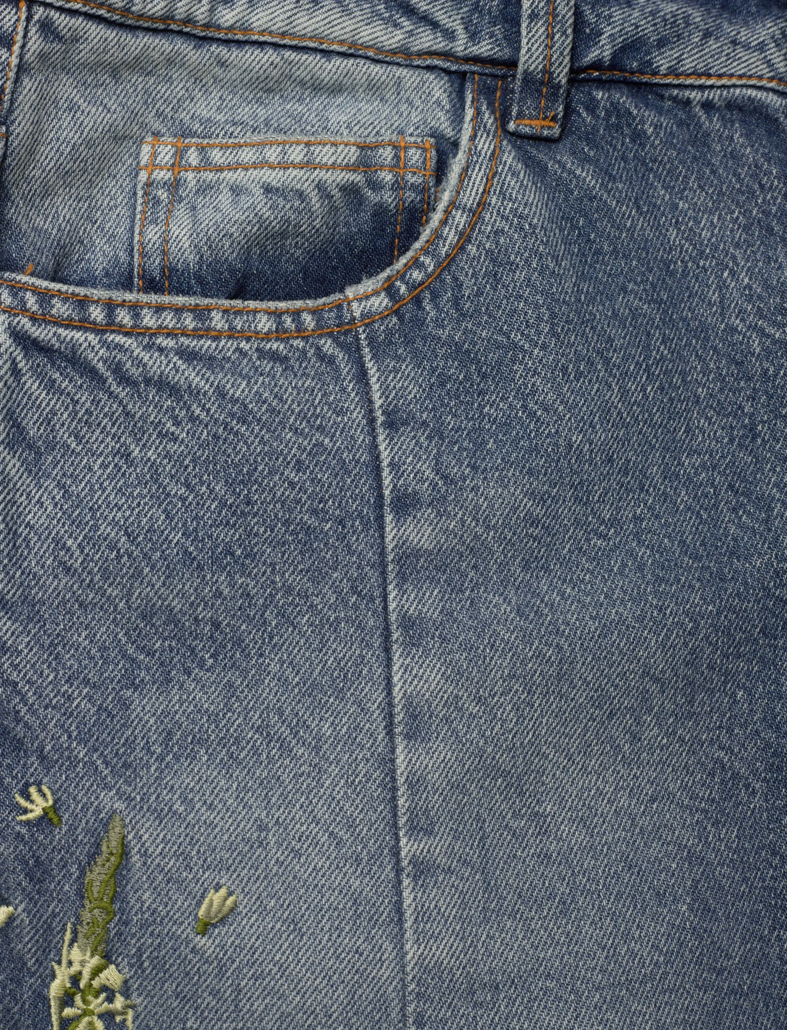 RODEBJER - Rodebjer Maja Embroidery - wide leg jeans - indigo - 2