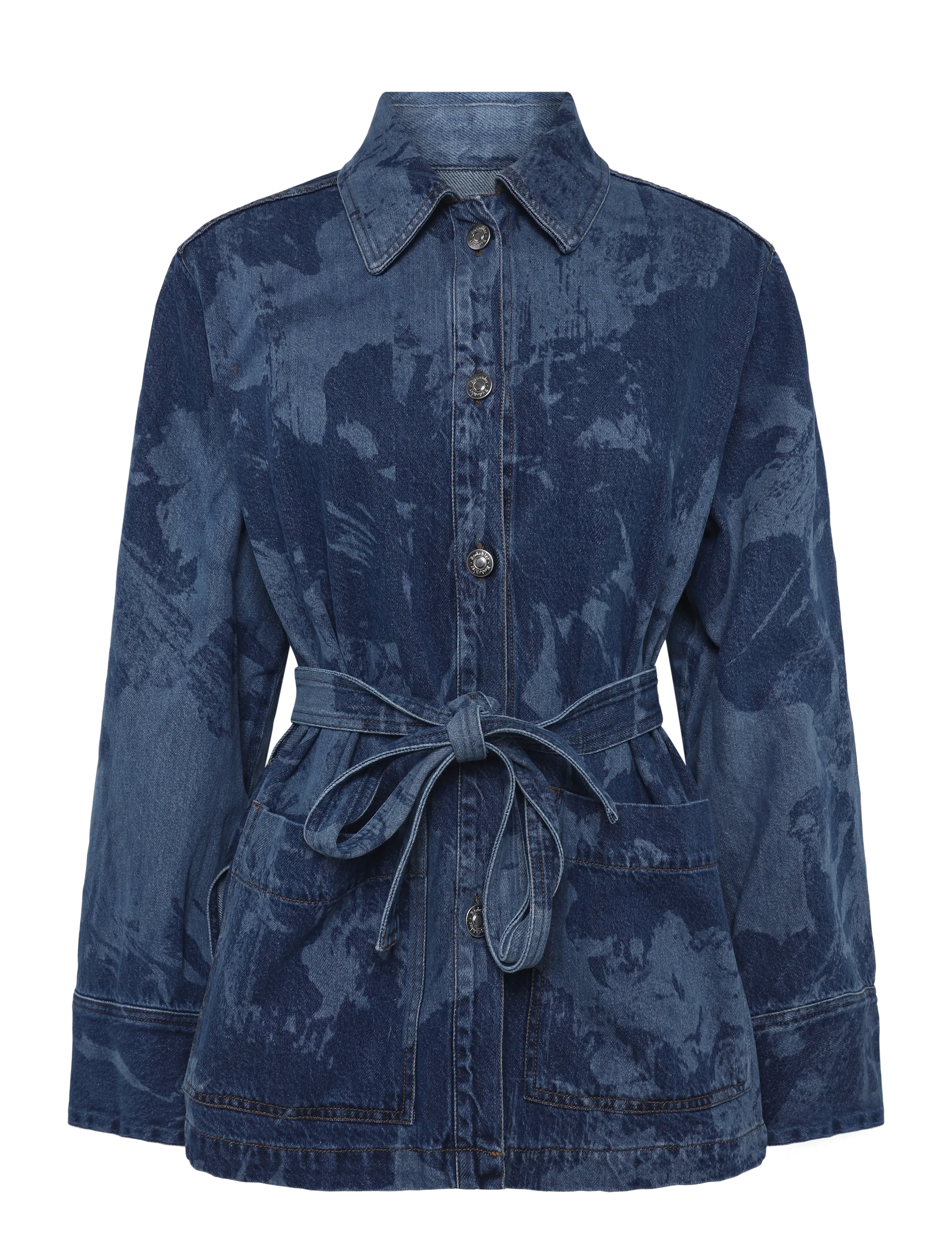 RODEBJER Pico Denim Flower, L, Jackets, Blau - Denim, Frauen