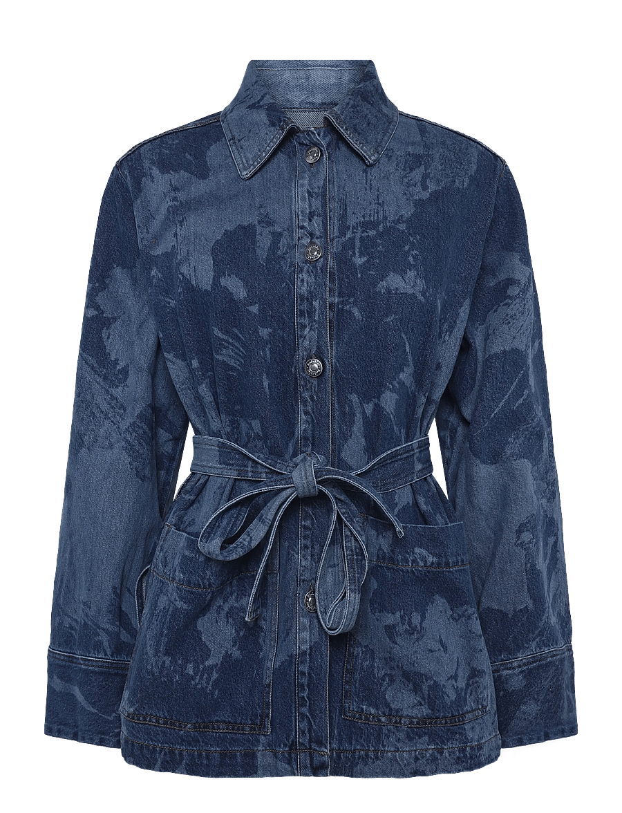 RODEBJER - RODEBJER PICO DENIM FLOWER - frühlingsjacken - indigo - 1