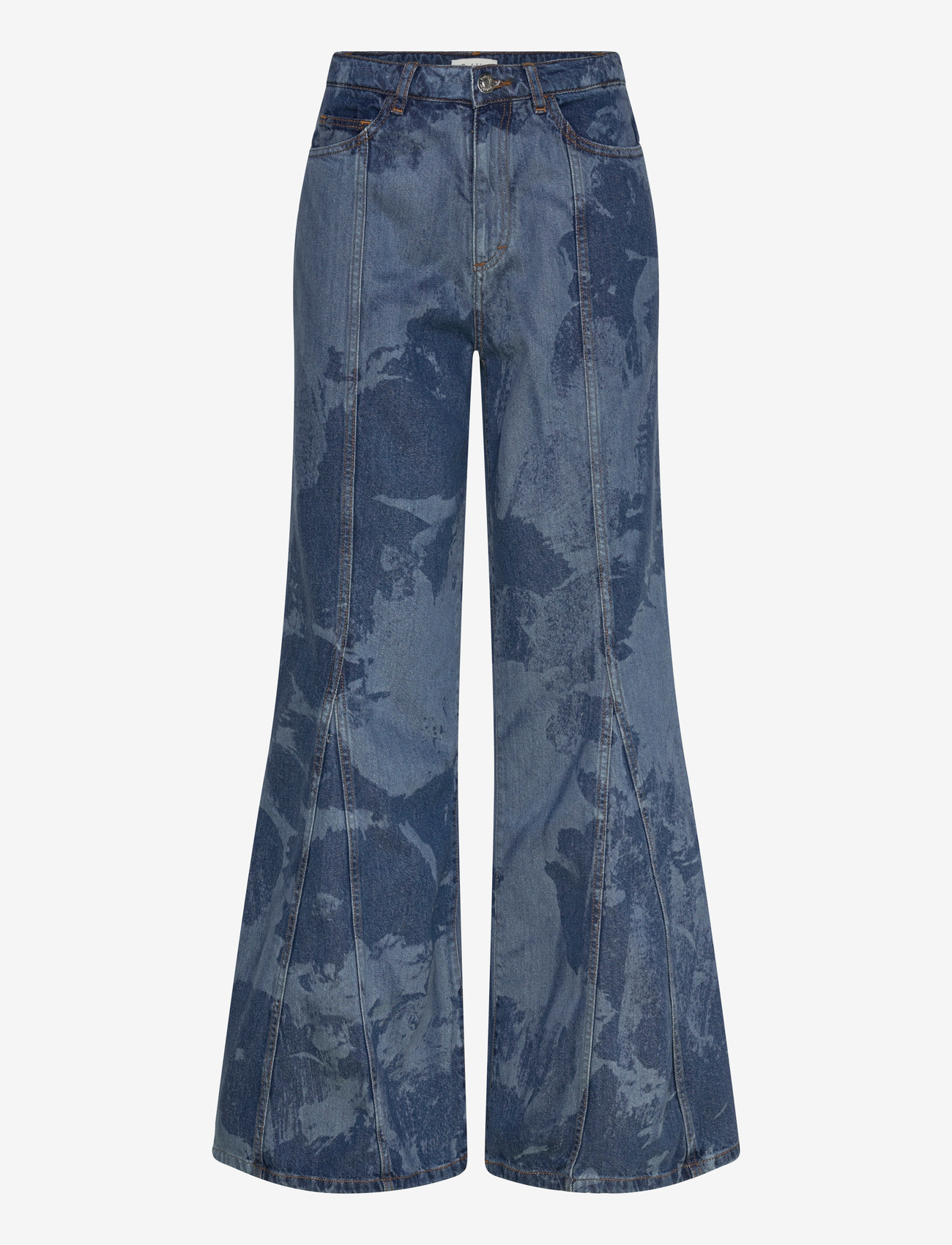 RODEBJER - Rodebjer Wiona Denim Flower - flared jeans - indigo - 0