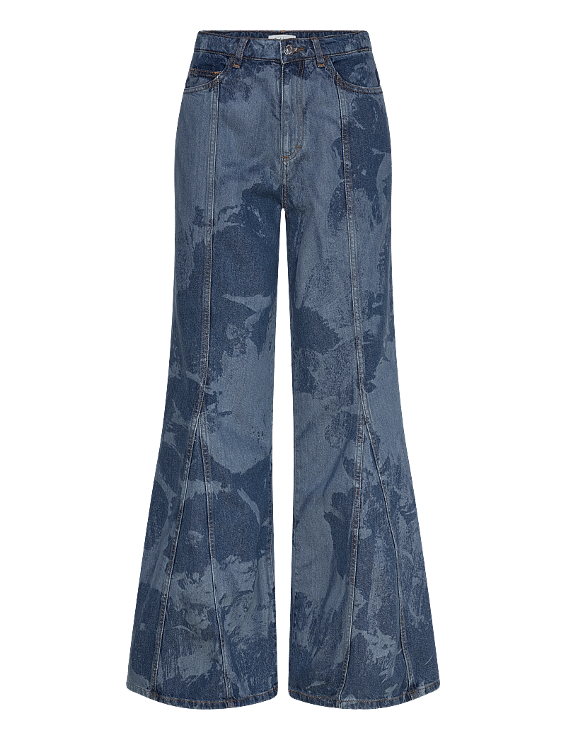 RODEBJER - Rodebjer Wiona Denim Flower - schlaghosen - indigo - 0