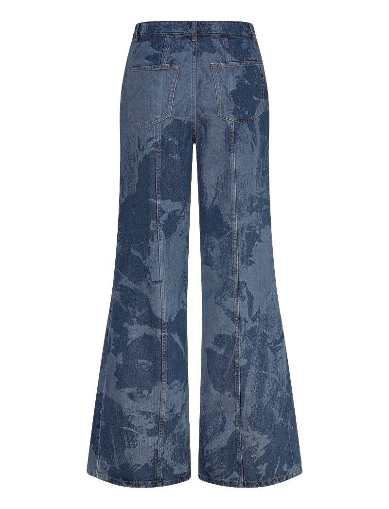 RODEBJER - Rodebjer Wiona Denim Flower - schlaghosen - indigo - 1
