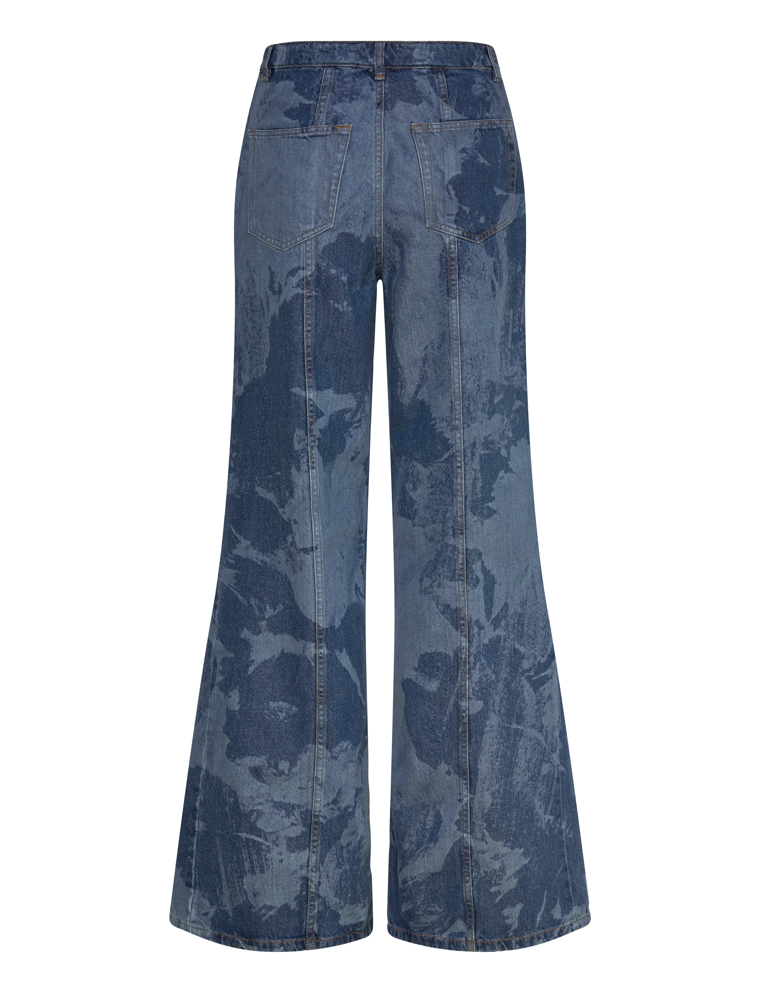 RODEBJER - Rodebjer Wiona Denim Flower - flared jeans - indigo - 1