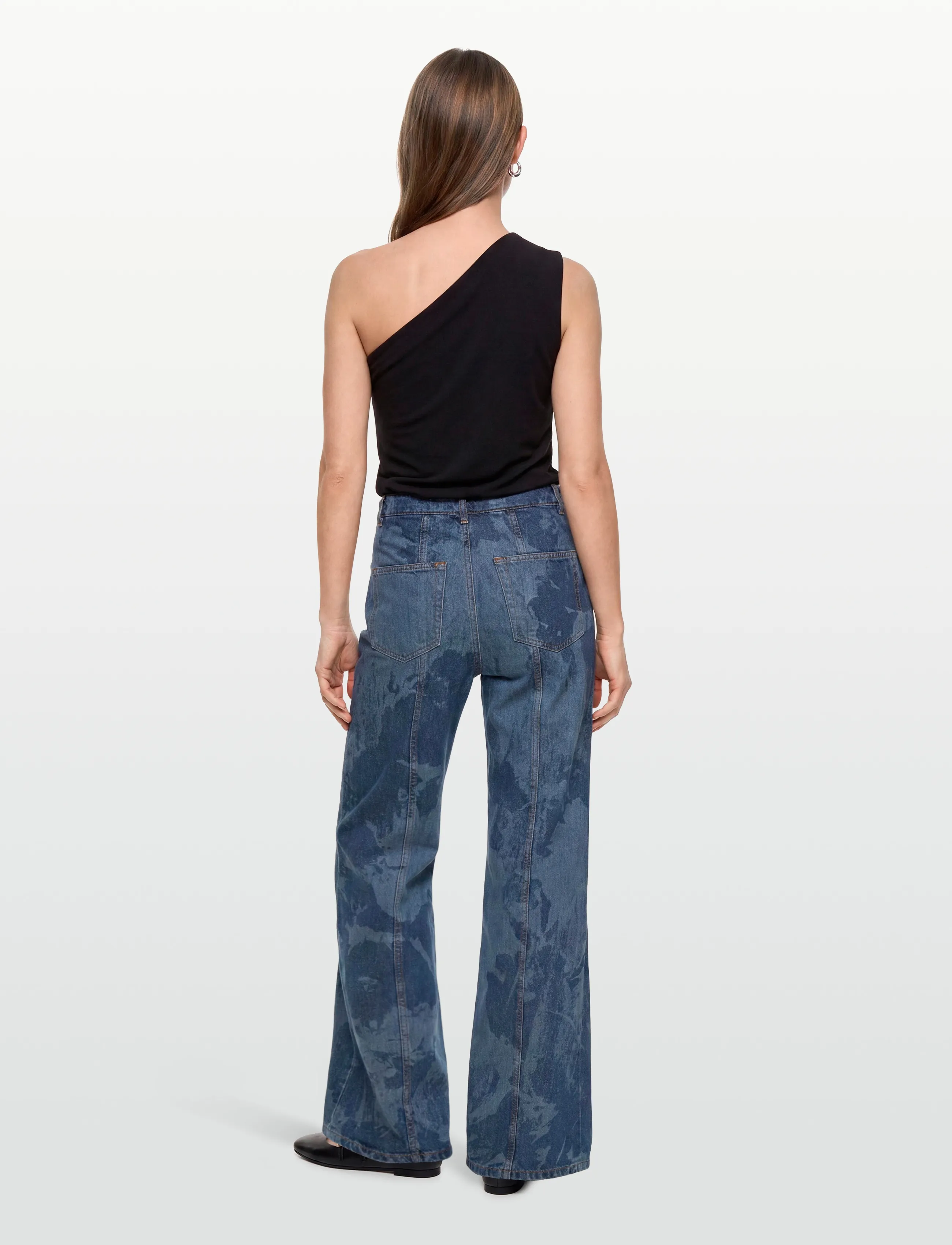 RODEBJER - RODEBJER WIONA DENIM FLOWER - schlaghosen - indigo - 4