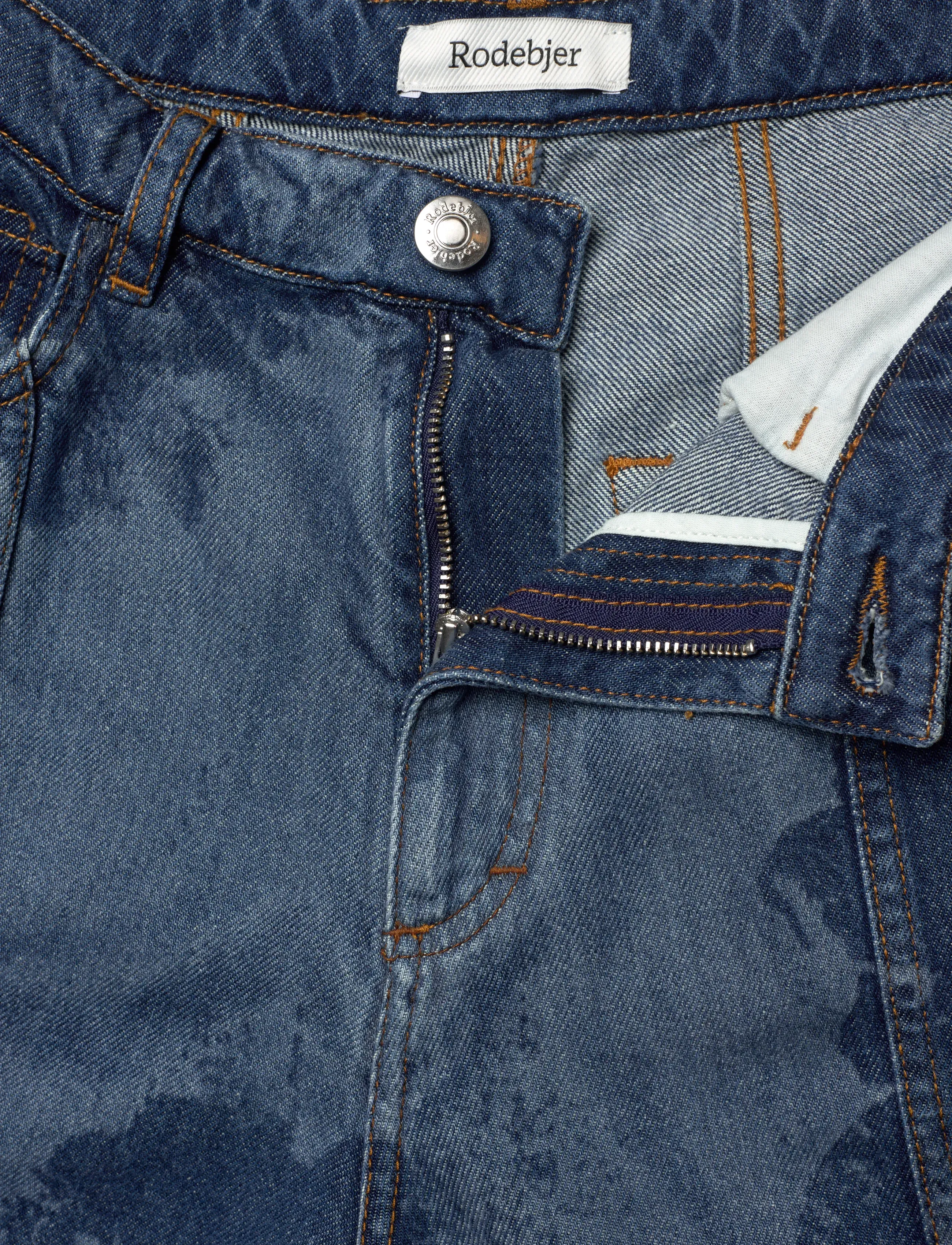 RODEBJER - Rodebjer Wiona Denim Flower - flared jeans - indigo - 3