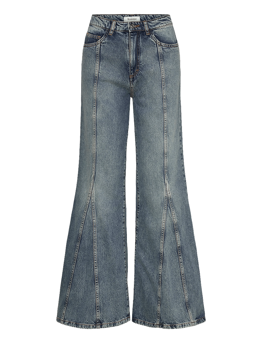 RODEBJER - Rodebjer Wiona Wash - flared jeans - indigo - 0