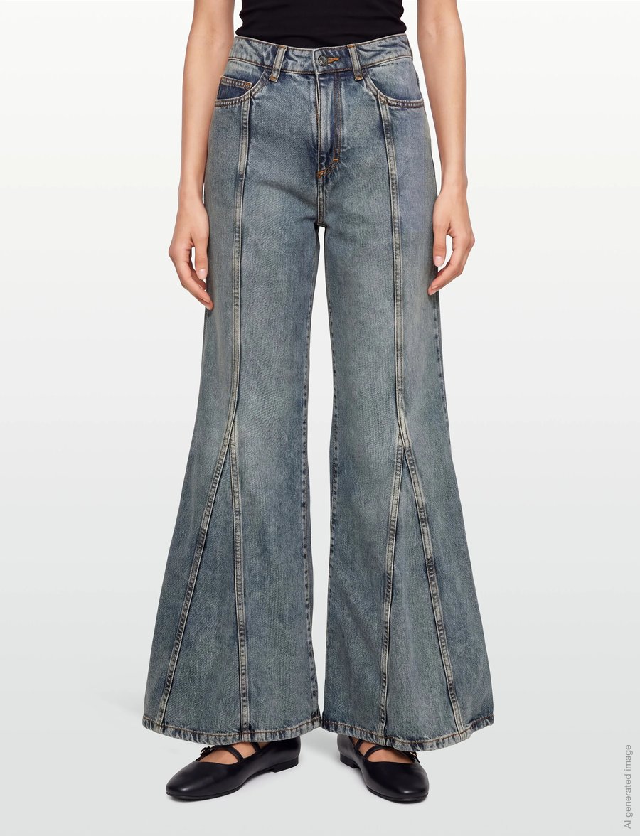 RODEBJER - RODEBJER WIONA WASH - flared jeans - indigo - 3