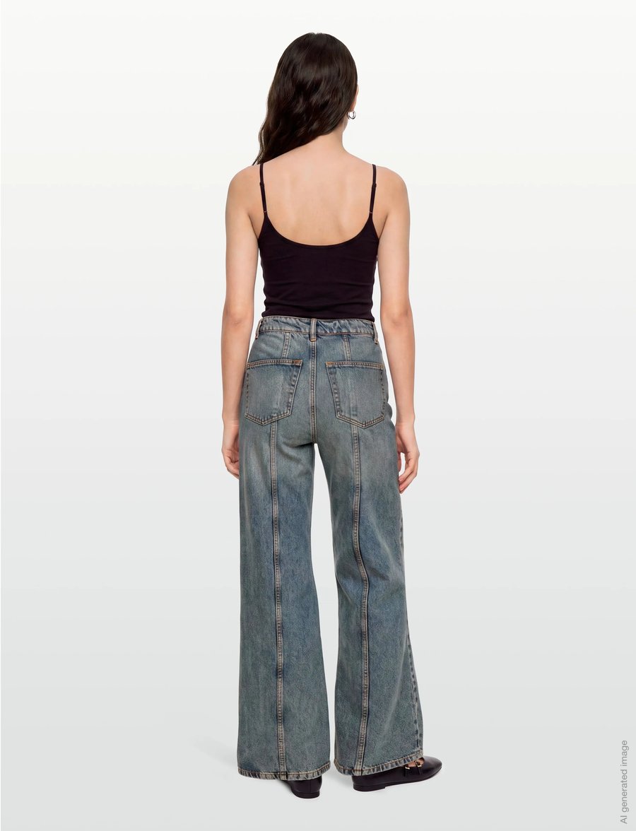 RODEBJER - RODEBJER WIONA WASH - flared jeans - indigo - 4