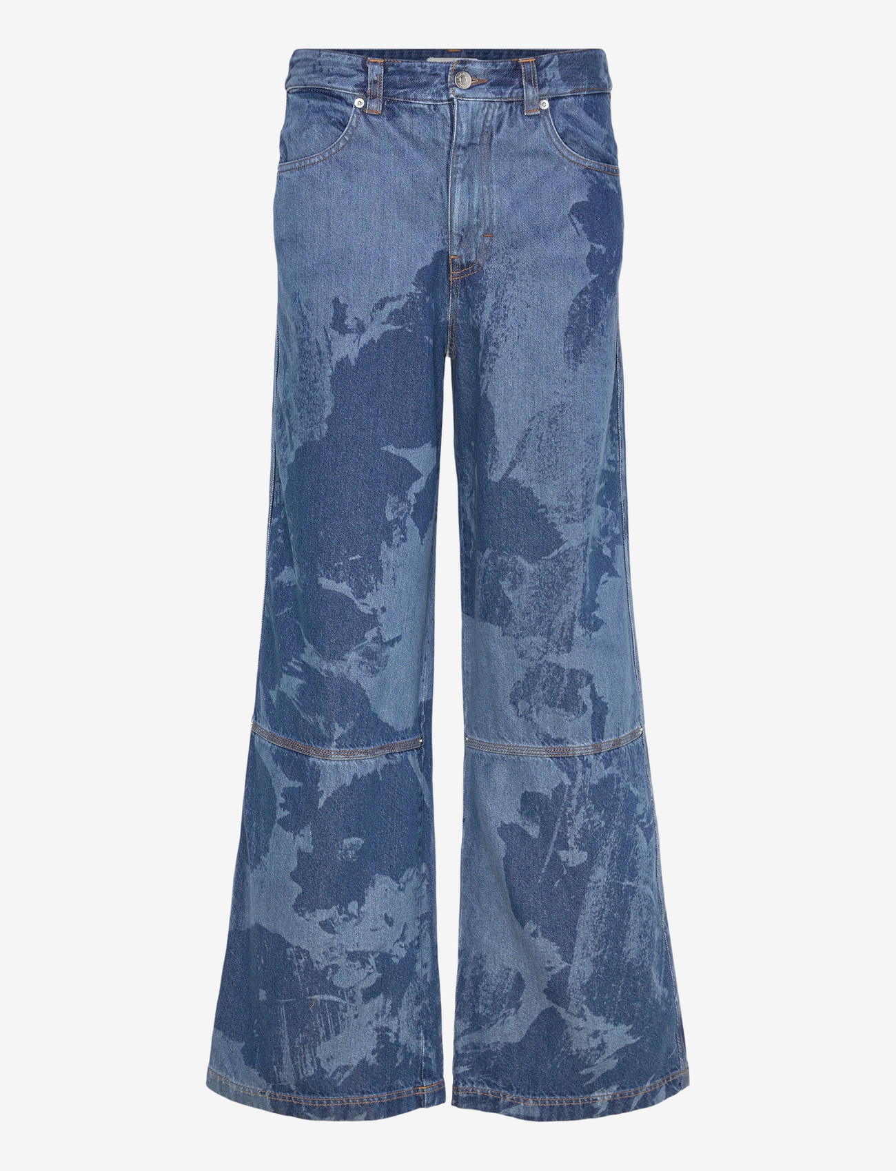 RODEBJER - Rodebjer Eileen Denim Flower - brede jeans - indigo - 1