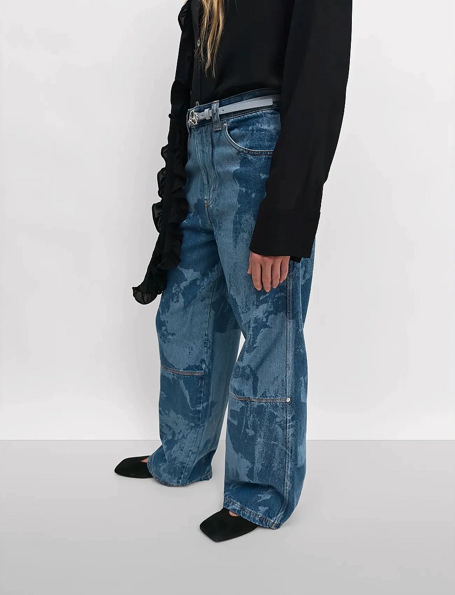 RODEBJER - Rodebjer Eileen Denim Flower - brede jeans - indigo - 0