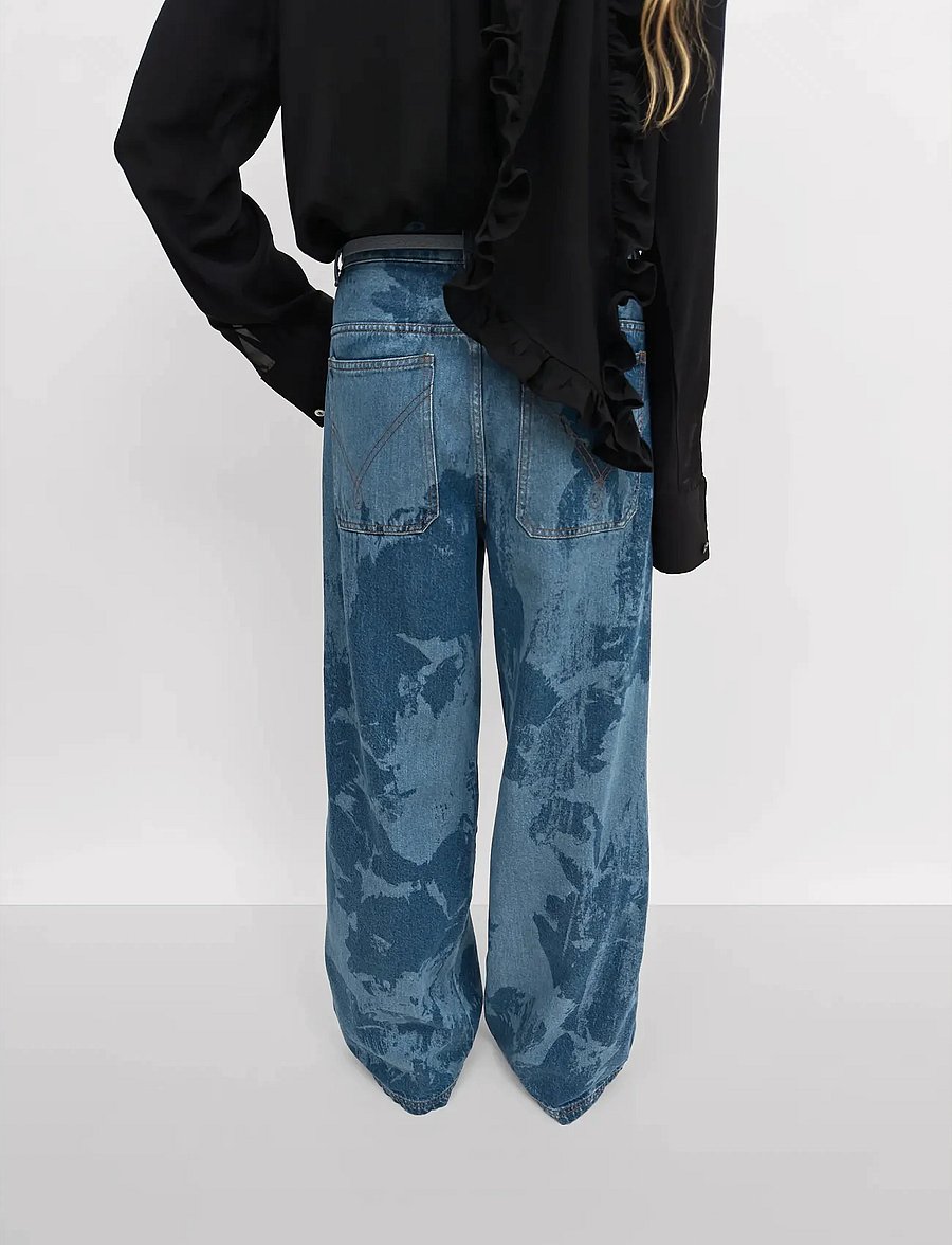 RODEBJER - Rodebjer Eileen Denim Flower - brede jeans - indigo - 3