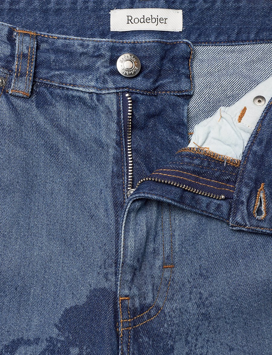 RODEBJER - Rodebjer Eileen Denim Flower - brede jeans - indigo - 5