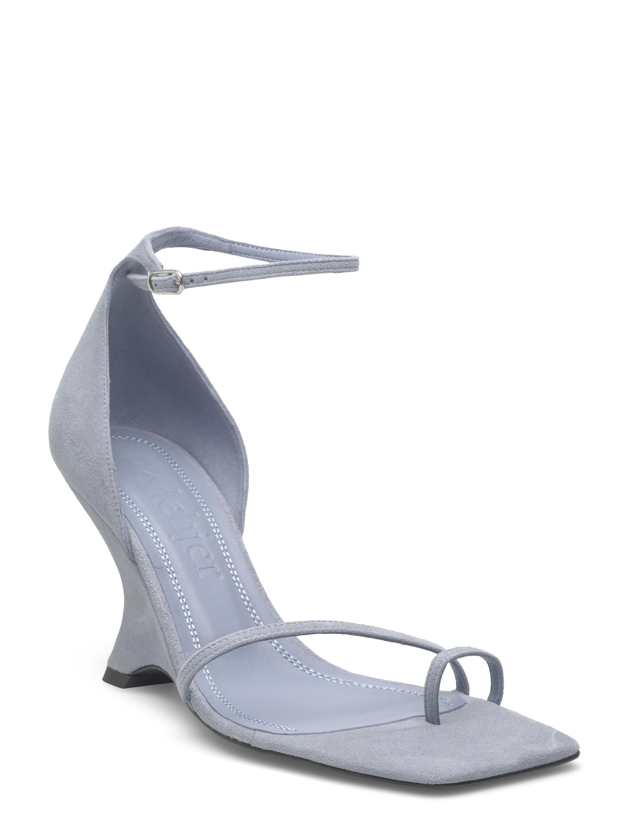 RODEBJER Samba Sandal, 36, Heels, Blau - Heeled Sandals, Frauen